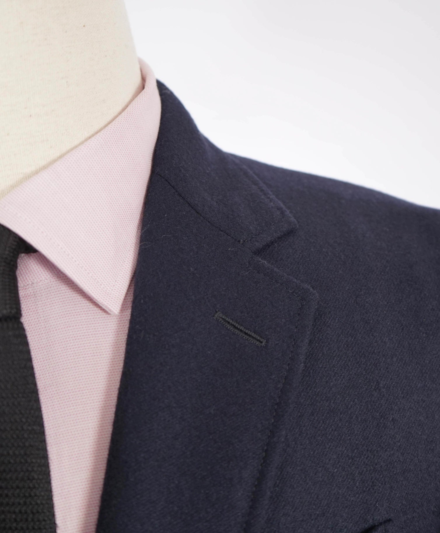 $2,895 Ralph Lauren Purple Label Navy Flannel Wool Blazer 38R
