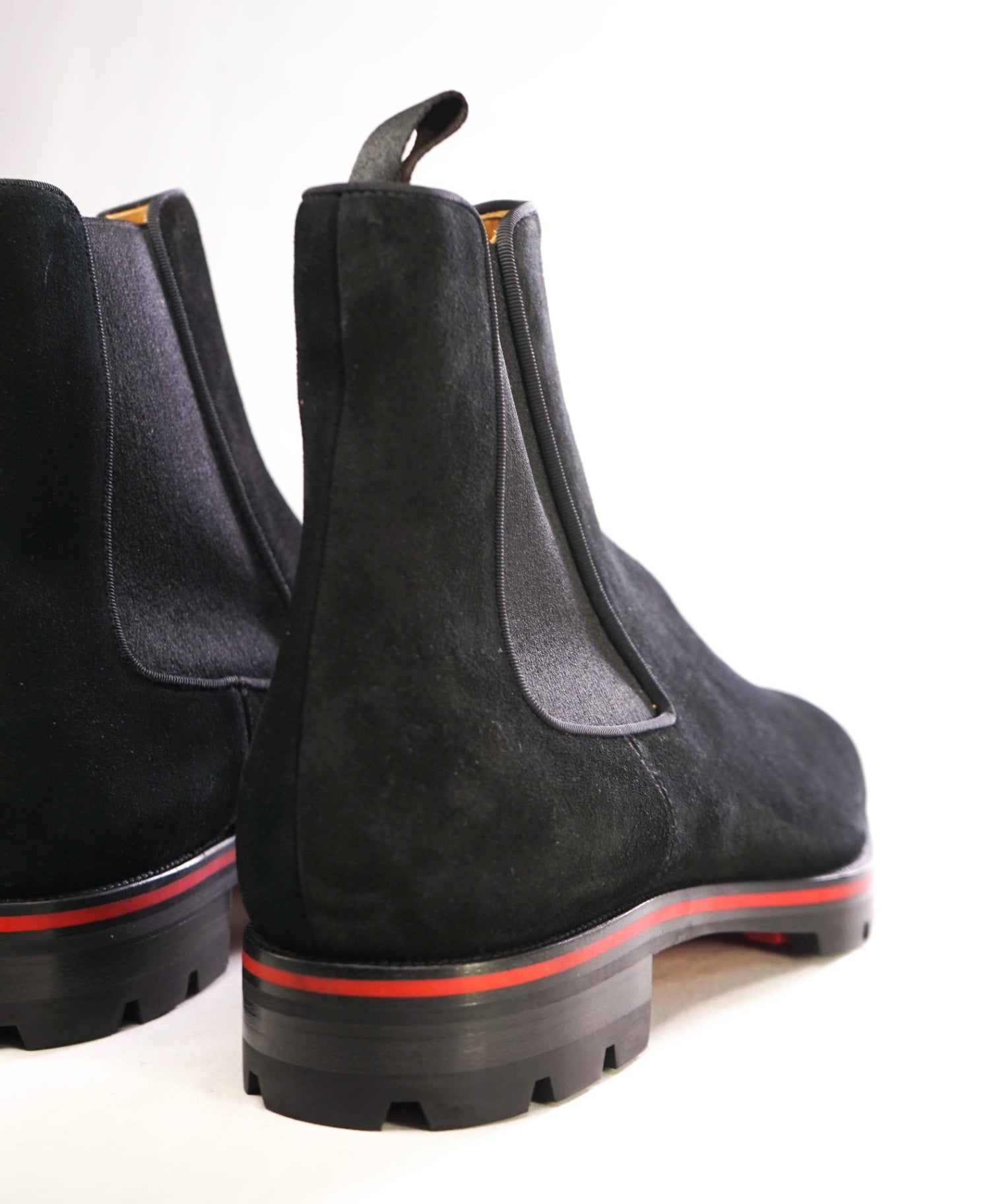 $1,300 CHRISTIAN LOUBOUTIN - *ALPINOSOL* Suede Lug Sole Boots US 12.5 (45.5EU)