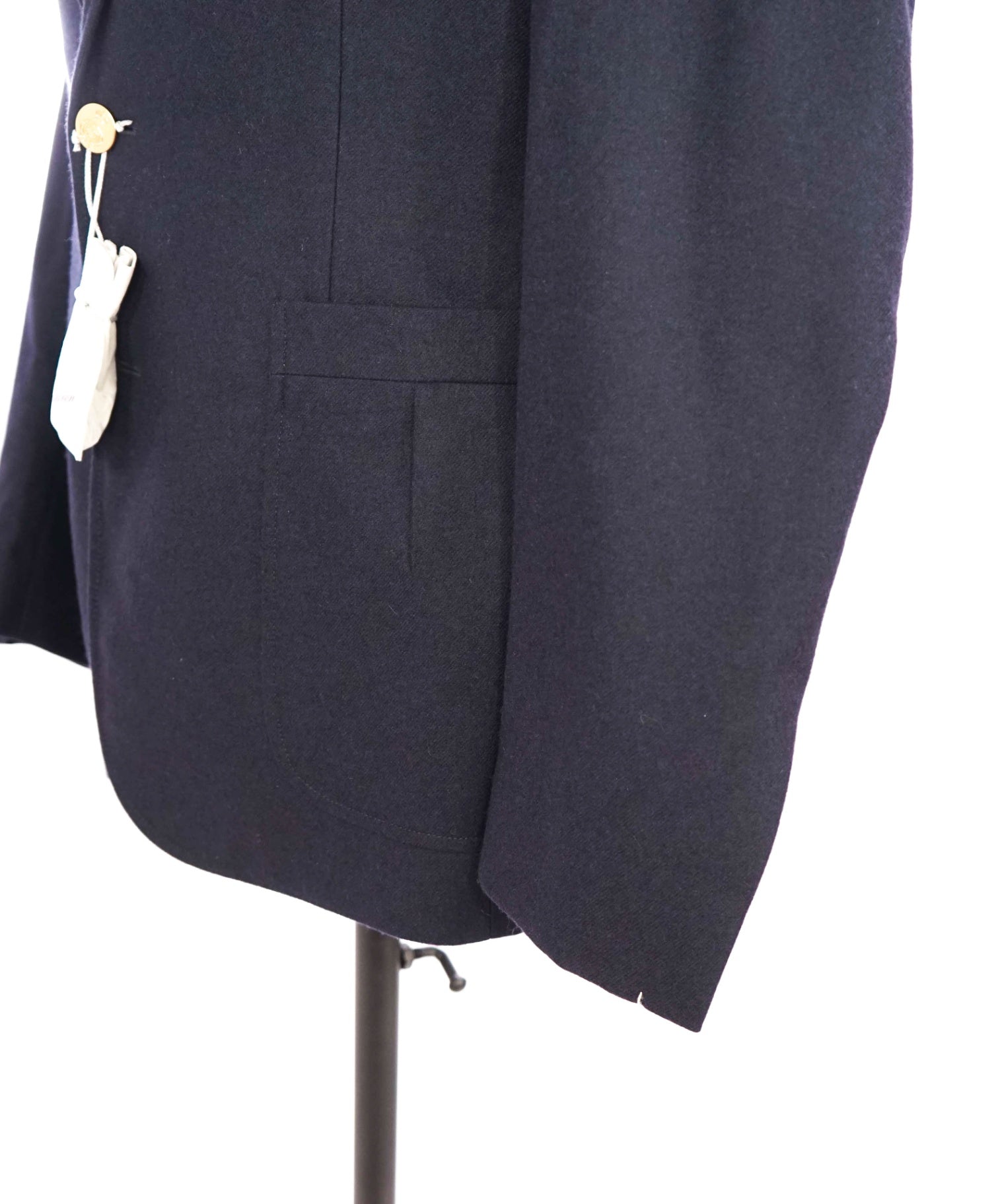 $2,895 Ralph Lauren Purple Label Navy Flannel Wool Blazer 38R