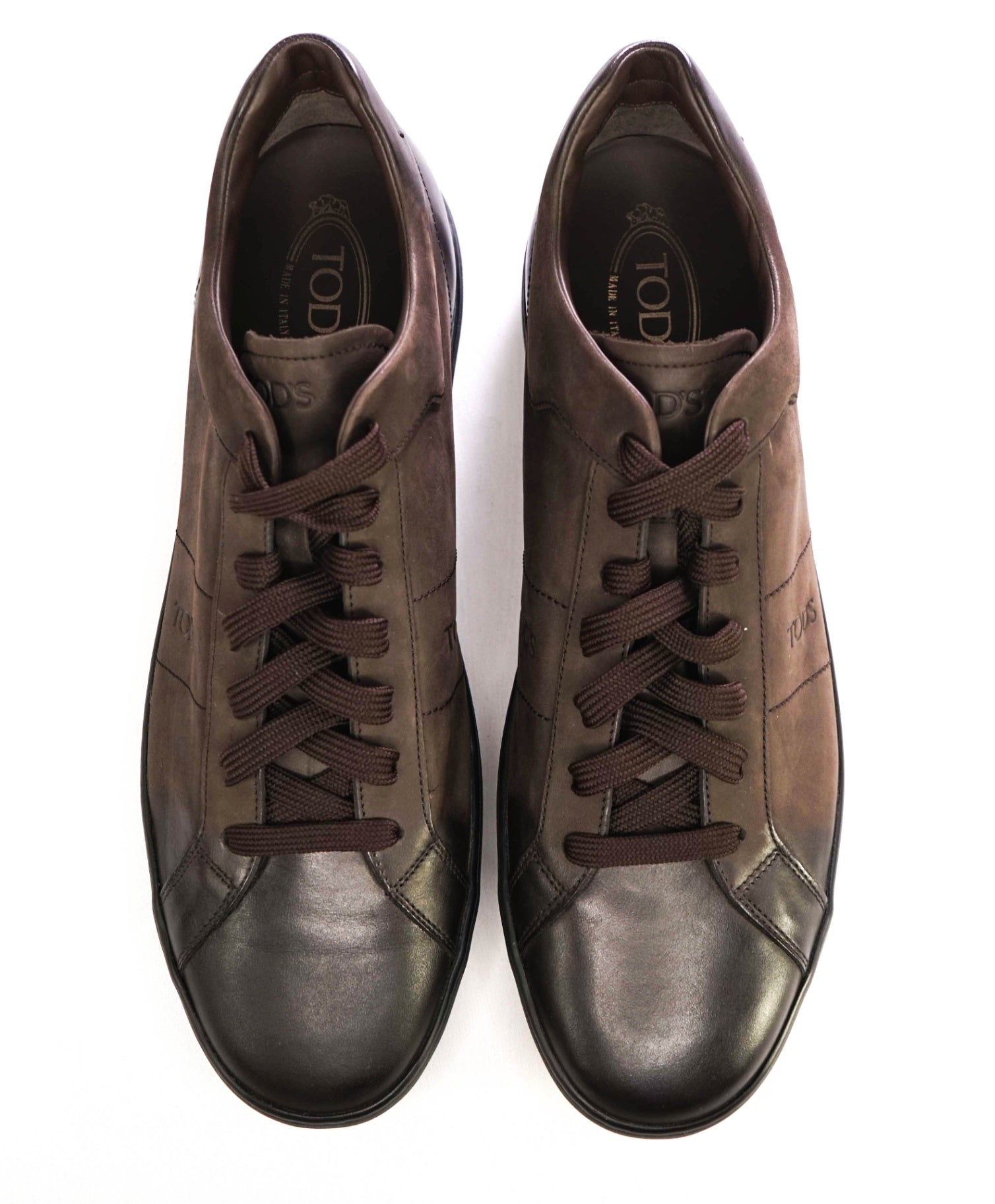 $825 Tod's Brown Sneakers Ombre Leather US 13 (12UK)