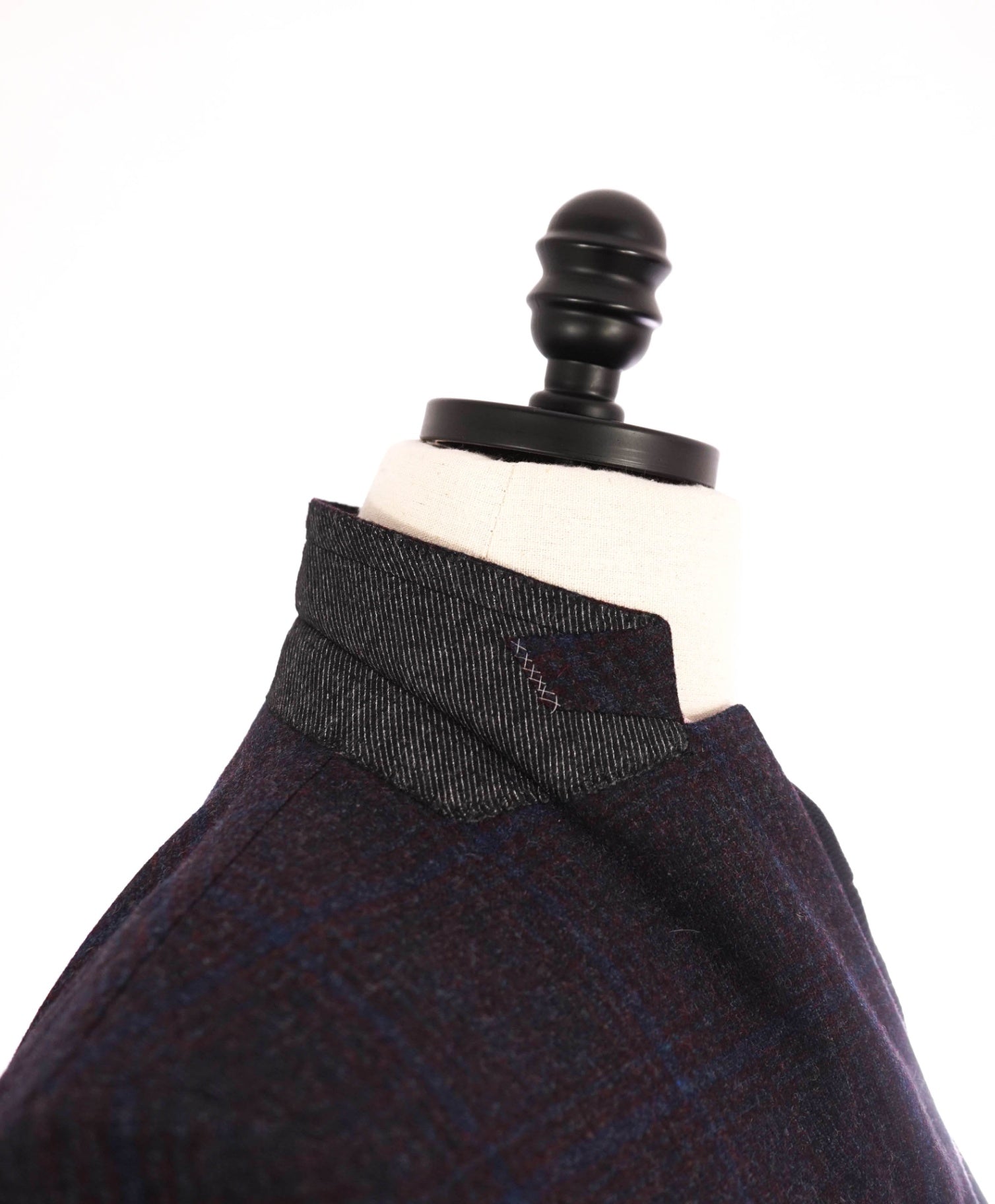$3,890 Ermenegildo Zegna "TROFEO TWEED" Purple Plaid Wool/Alpaca/Cashmere Blazer 40C