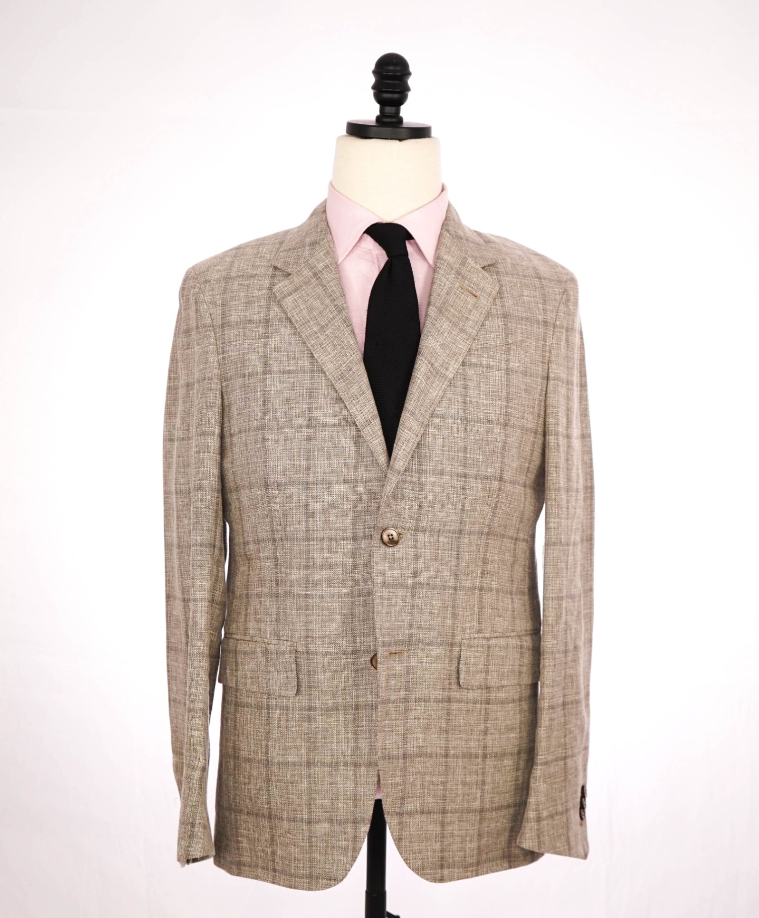 $2,695 Ermenegildo Zegna"CROSSOVER" Tan Linen/Wool/Silk Blazer 38R