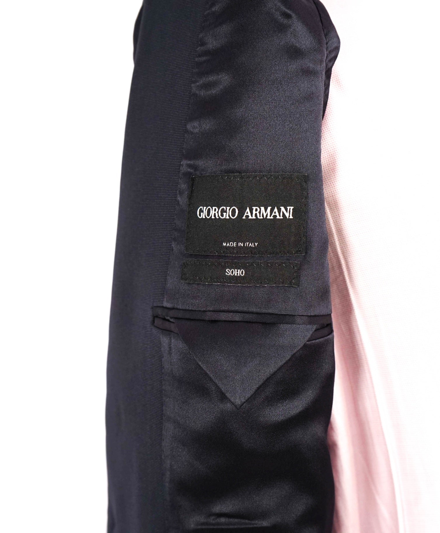 $2,295 Giorgio Armani "SOHO" Navy Dinner Jacket Tuxedo Blazer 38R
