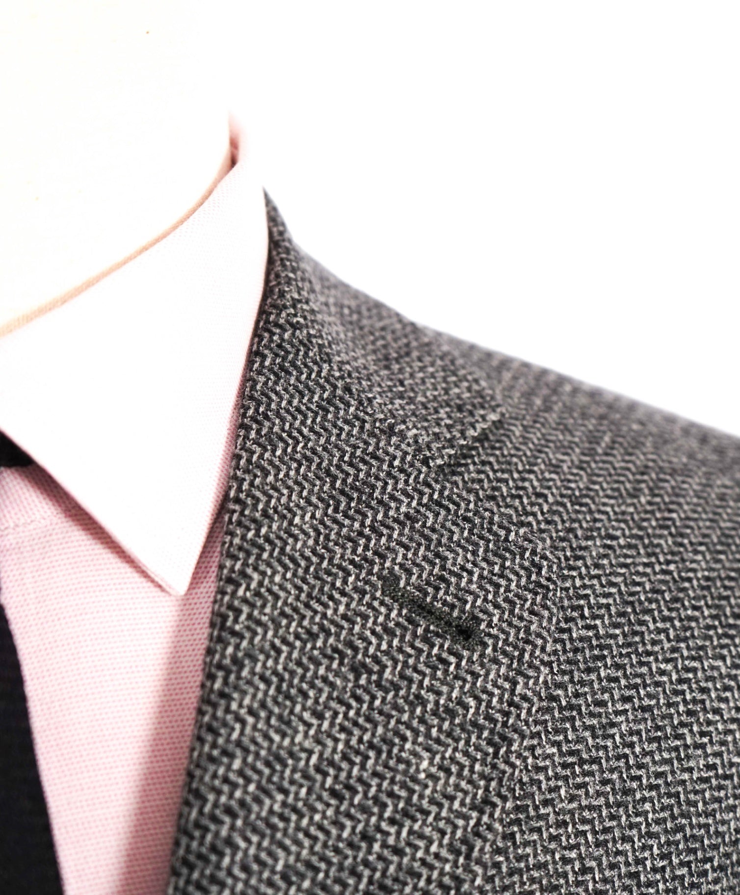 $1,495 Canali Grey/Blue Wool "KEI" Textured Blazer 40R