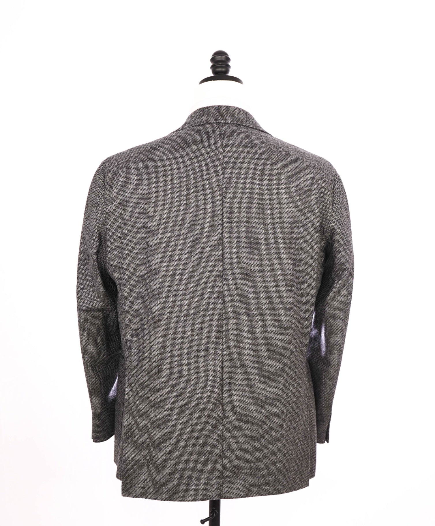 $1,495 Canali Grey/Blue Wool "KEI" Textured Blazer 40R