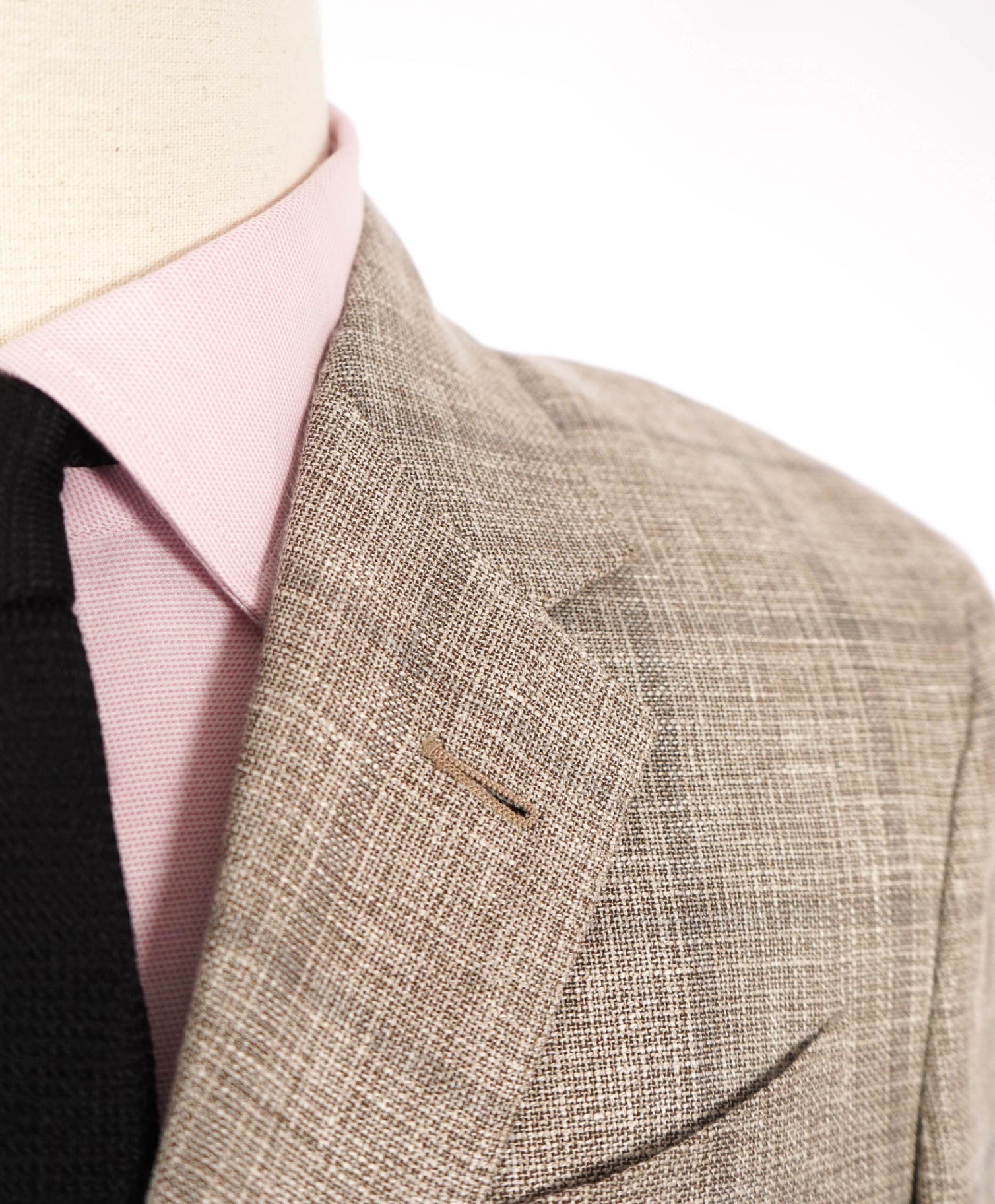 $2,695 Ermenegildo Zegna"CROSSOVER" Tan Linen/Wool/Silk Blazer 38R