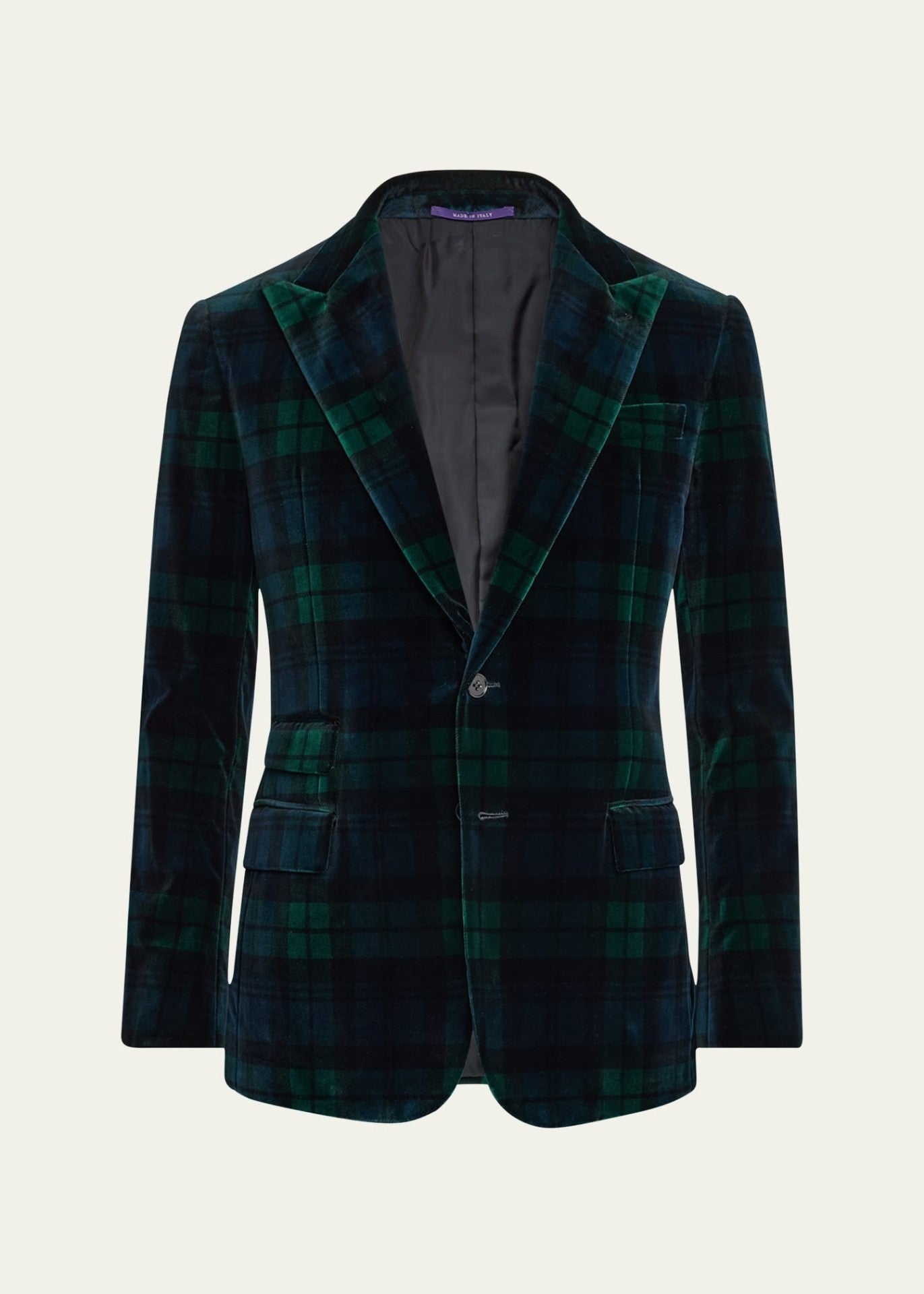 $2,795 RALPH LAUREN PURPLE LABEL - Kent Hand-Tailored Velvet Jacket 46R