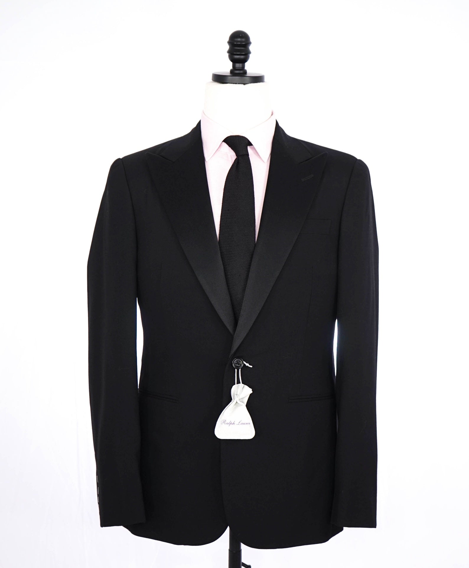 $3,495 RALPH LAUREN PURPLE LABEL - Black Peak Lapel Dinner Jacket 38R