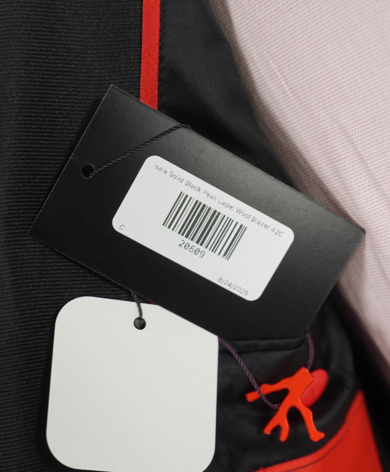 $3,000 ISAIA - PEAK LAPEL Black Wool Tuxedo Dinner Jacket Blazer 42S
