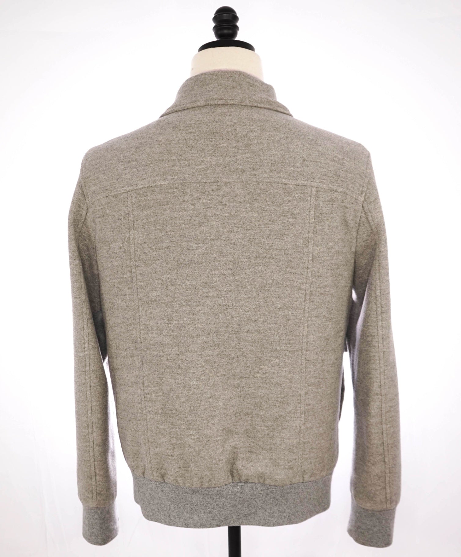 $995 Eleventy Grey ZEGNA Wool/Cashmere Bomber Jacket 40R (M)