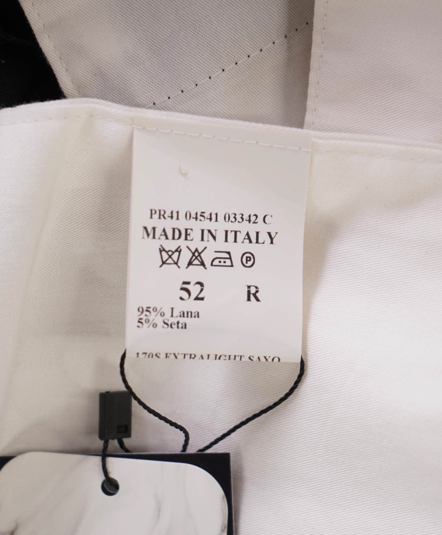 $795 ISAIA Solid Black *SIDE TABS* Wool/Silk Dress Pants 36W (52EU)