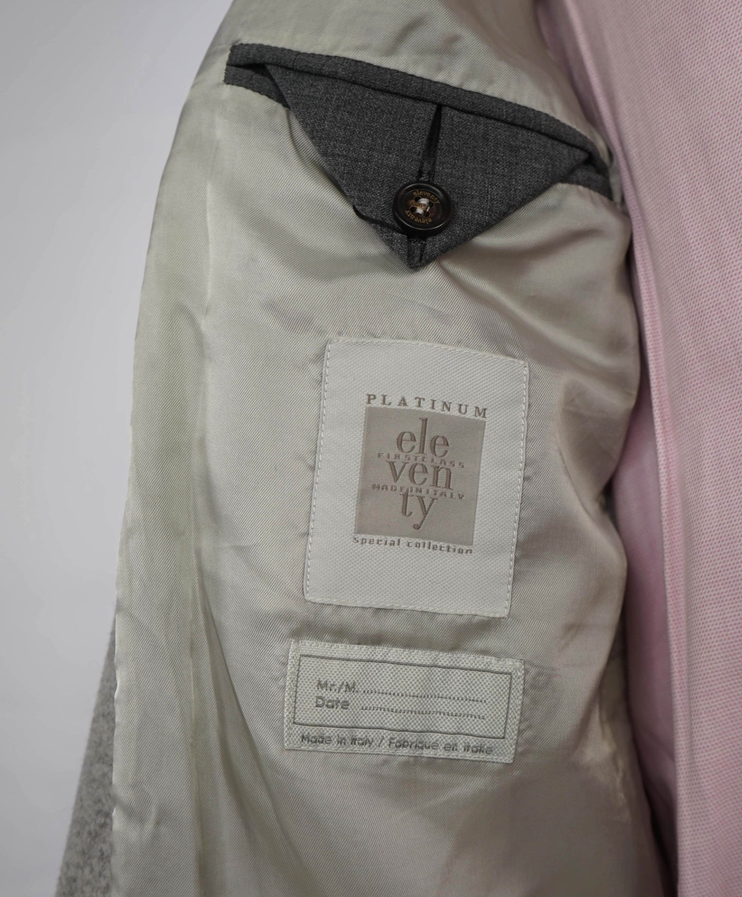 $995 Eleventy Grey ZEGNA Wool/Cashmere Bomber Jacket 40R (M)