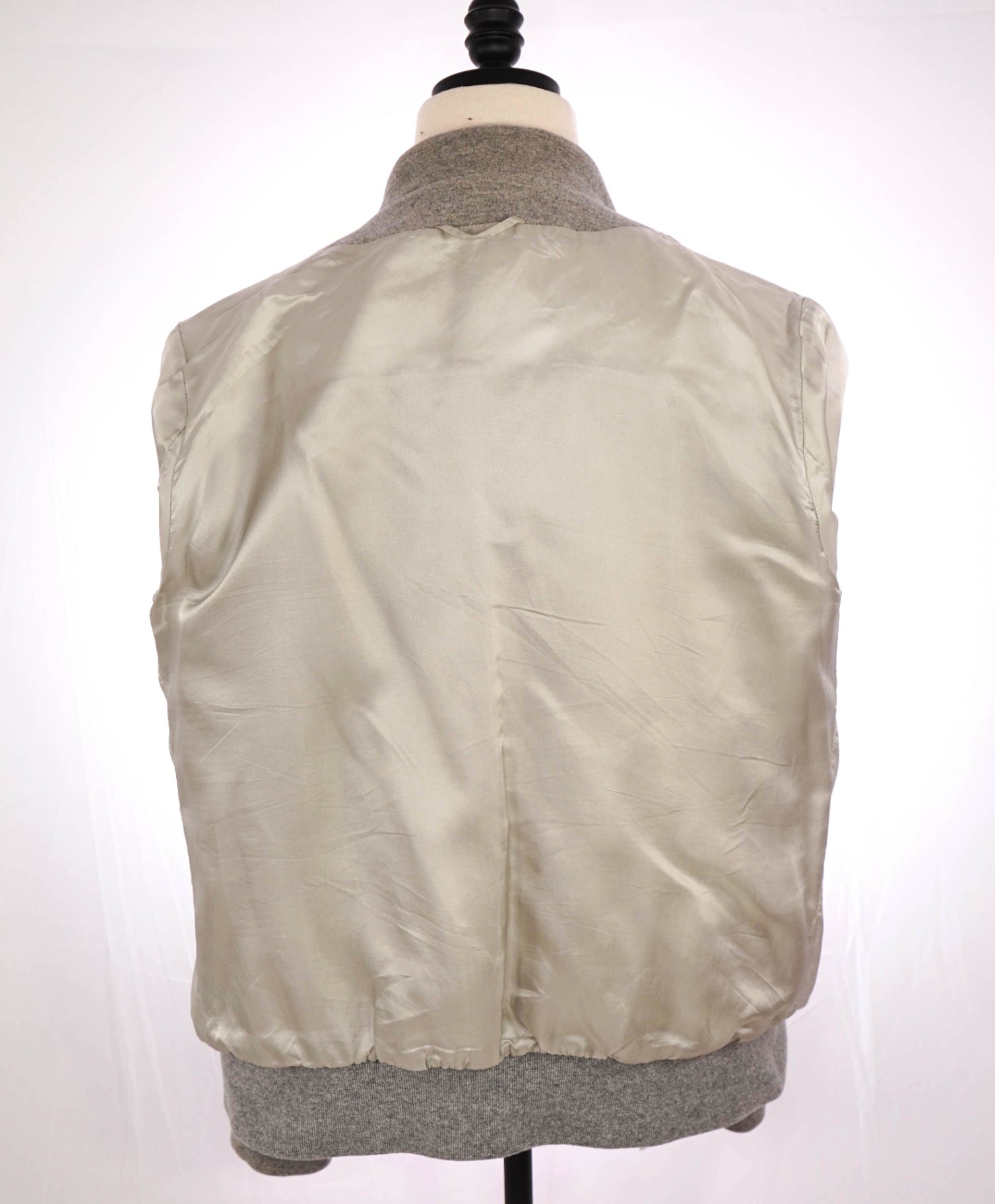 $995 Eleventy Grey ZEGNA Wool/Cashmere Bomber Jacket 40R (M)