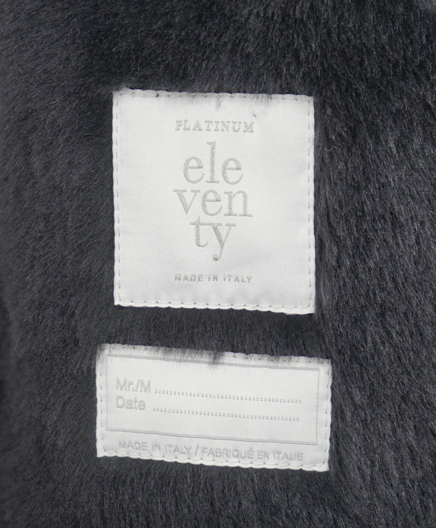 $6,295 ELEVENTY Black SHEARLING Lined Leather Jacket 40