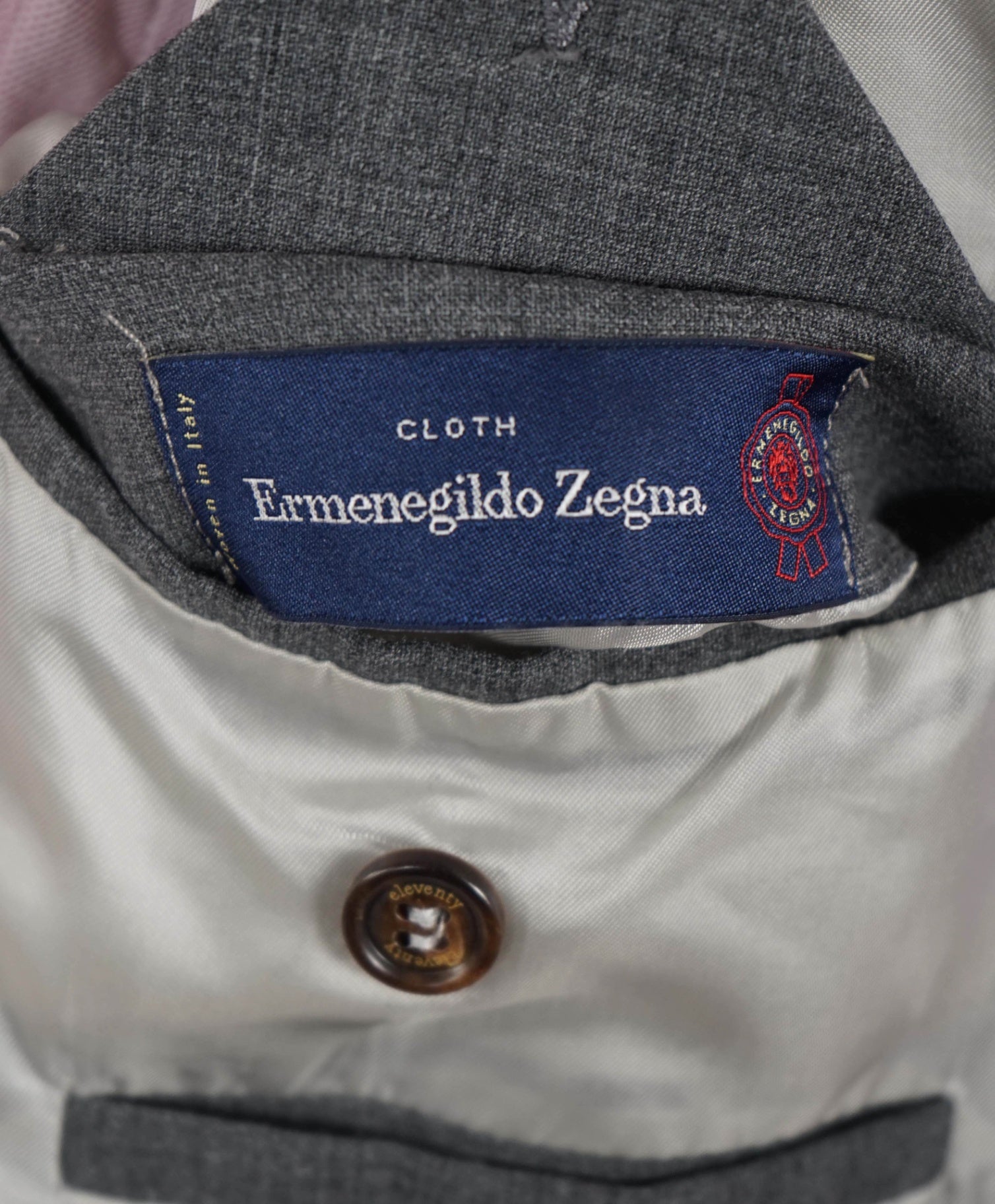 $995 Eleventy Grey ZEGNA Wool/Cashmere Bomber Jacket 40R (M)