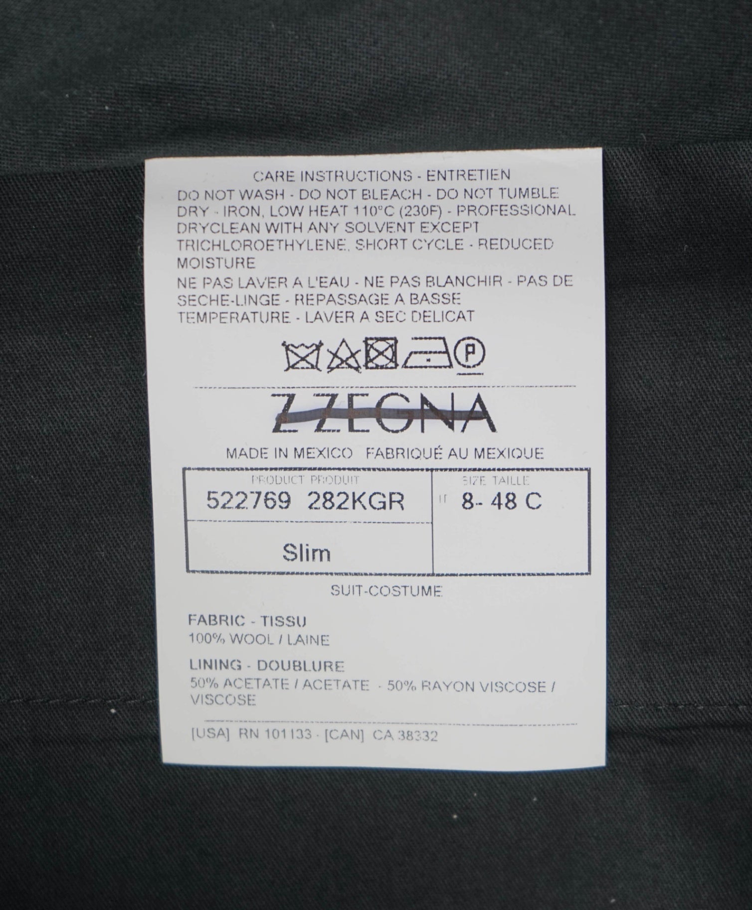 $790 Z Zegna Solid Plum Tuxedo Stripe Wool Dinner Pants 32W