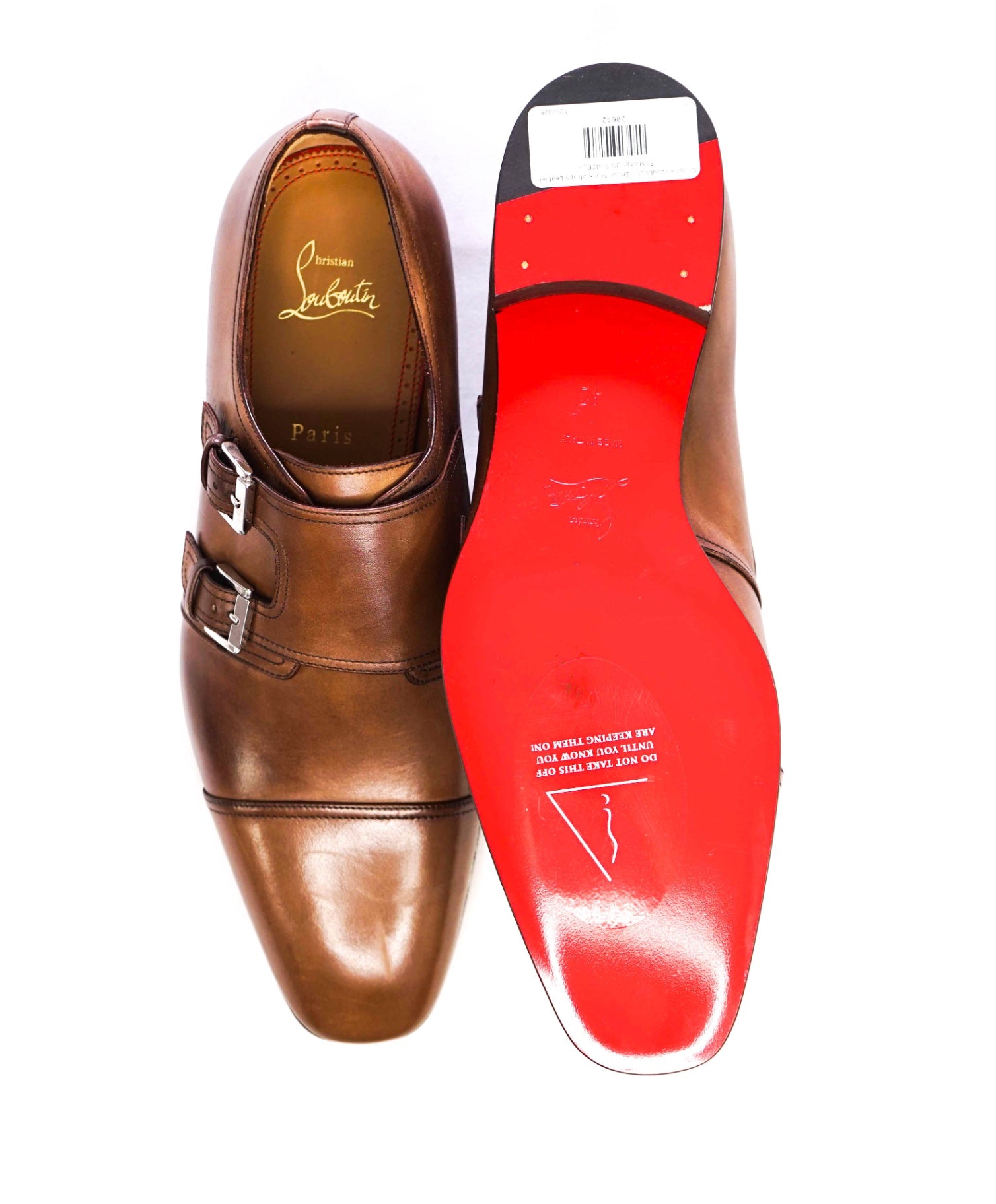 $1,150 CHRISTIAN LOUBOUTIN - *MORTIMER* Brown Double Monk Loafers US 9 (42EU)