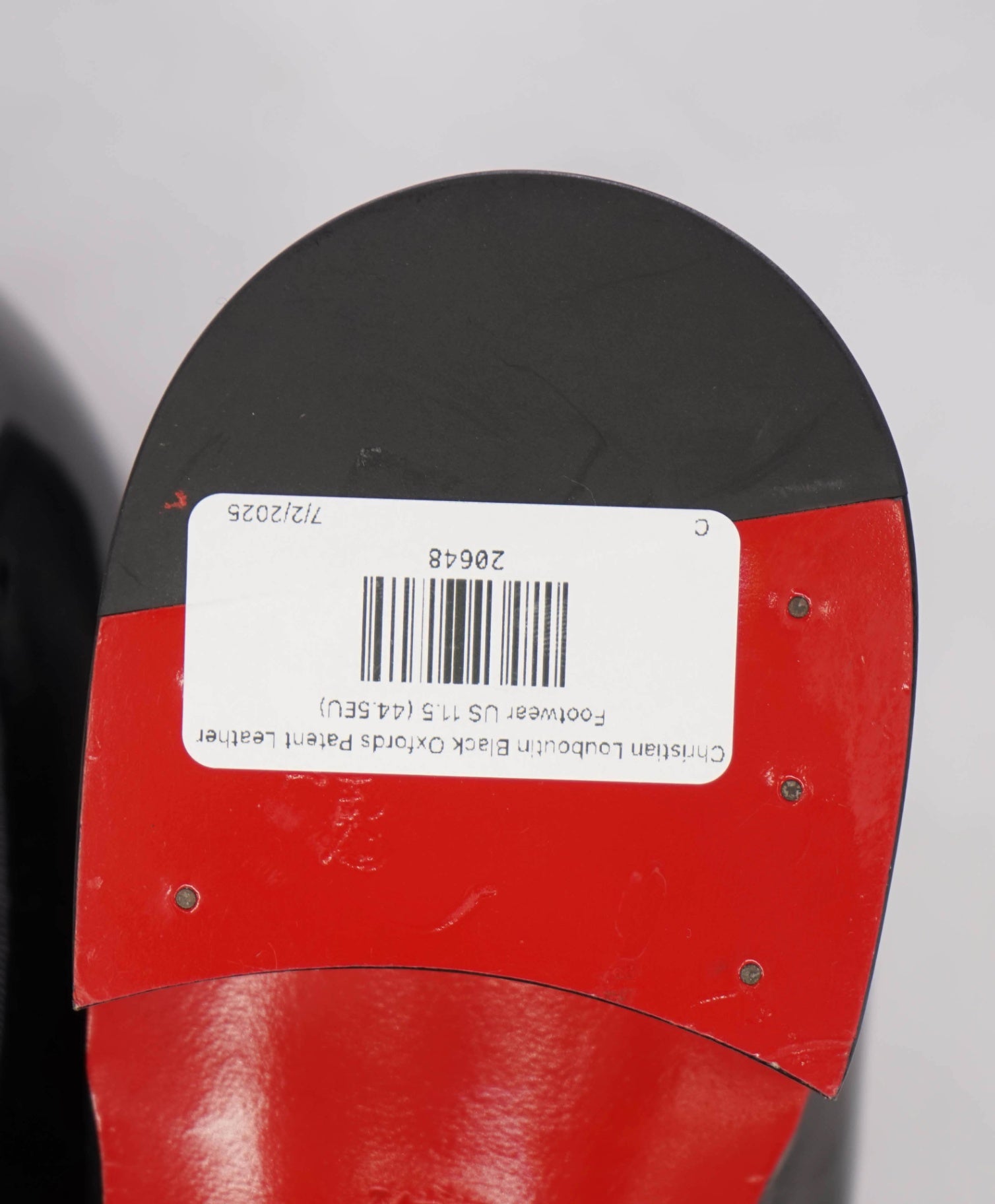 $1,145 CHRISTIAN LOUBOUTIN - *CORTEO* Black Patent Leather Oxfords - US 11.5 (44.5EU)