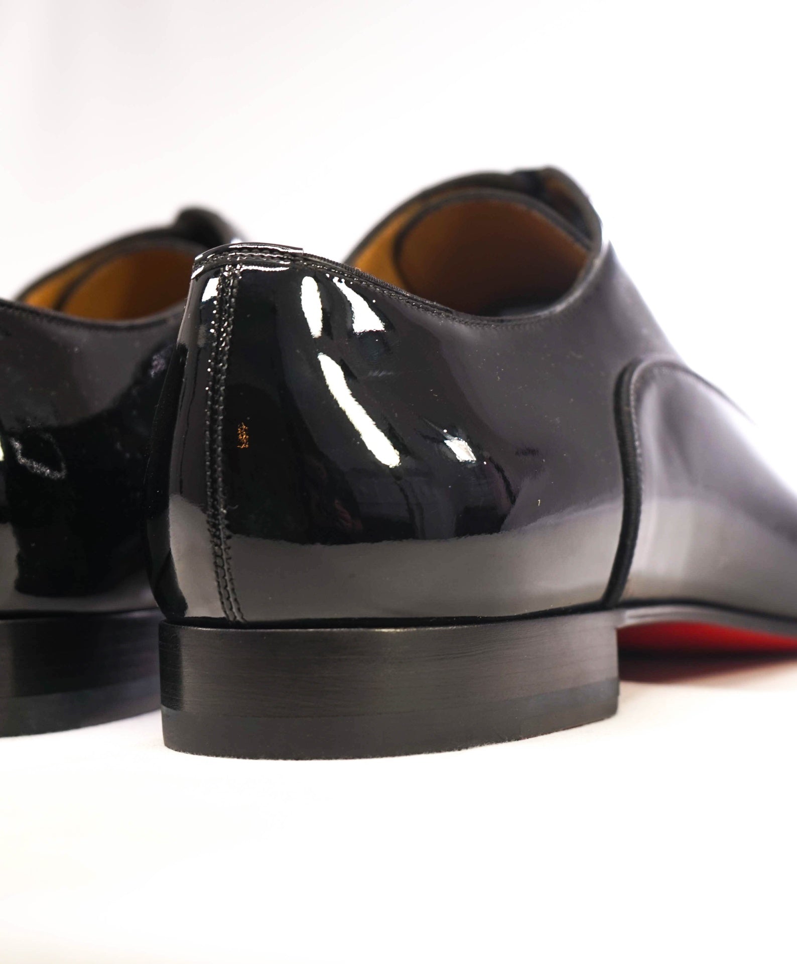 $1,095 Christian Louboutin GREGGO Patent Black Oxfords US 13 (46EU)
