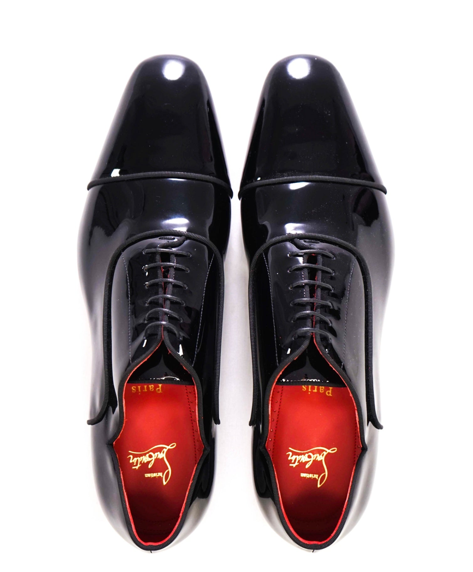 $1,050 Christian Louboutin Black "Greggy Chick" Oxford US 12 (45EU)