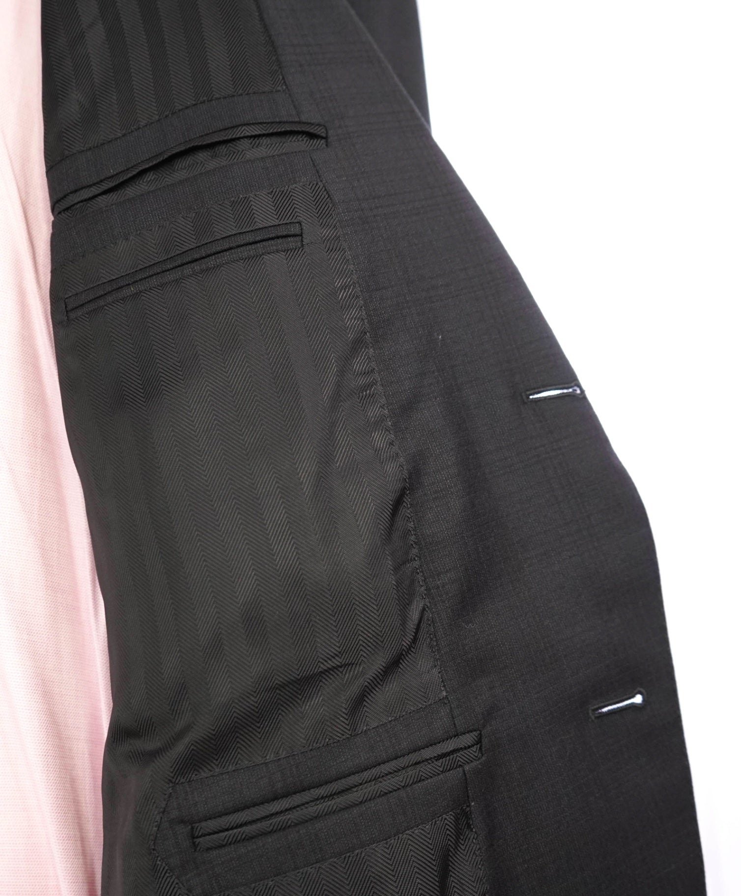 $3,995 Ermenegildo Zegna "TROFEO" Dark Grey Plaid Wool Suit 44R