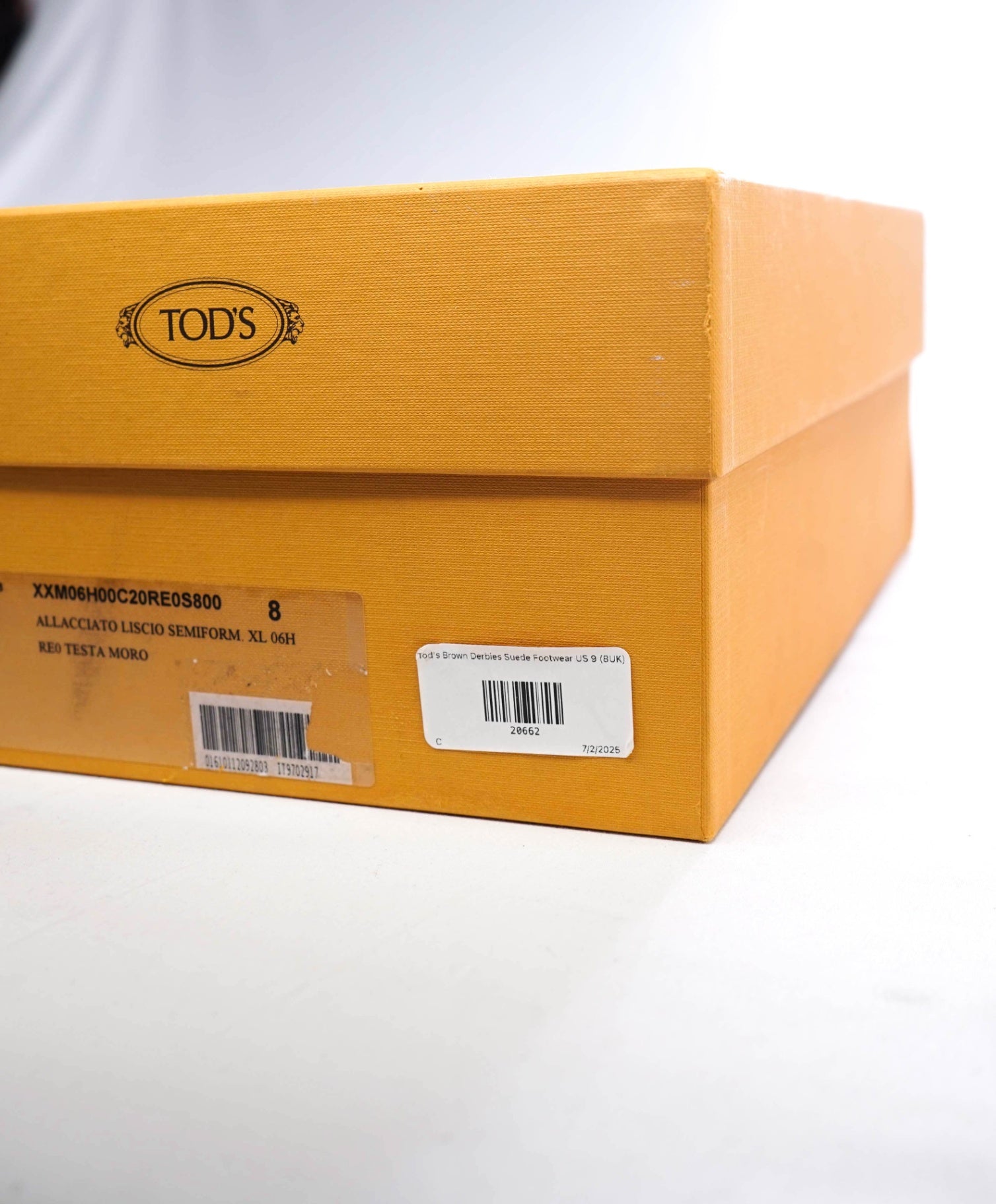 $875 Tod's Brown Suede Derbies Derby Footwear US 9 (8UK)