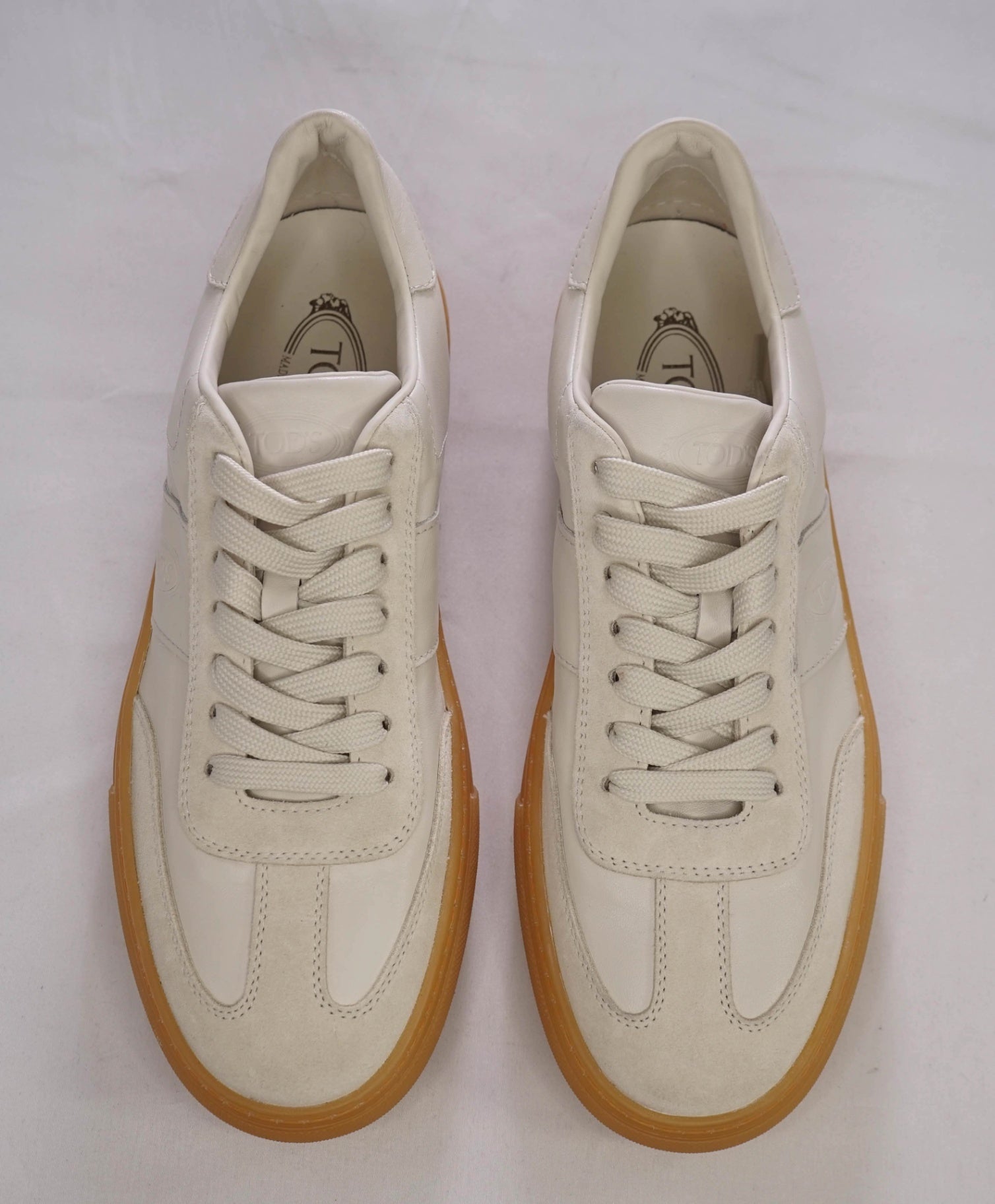 $700 Tod's Ivory Sneaker Leather Footwear US 10 (9UK)
