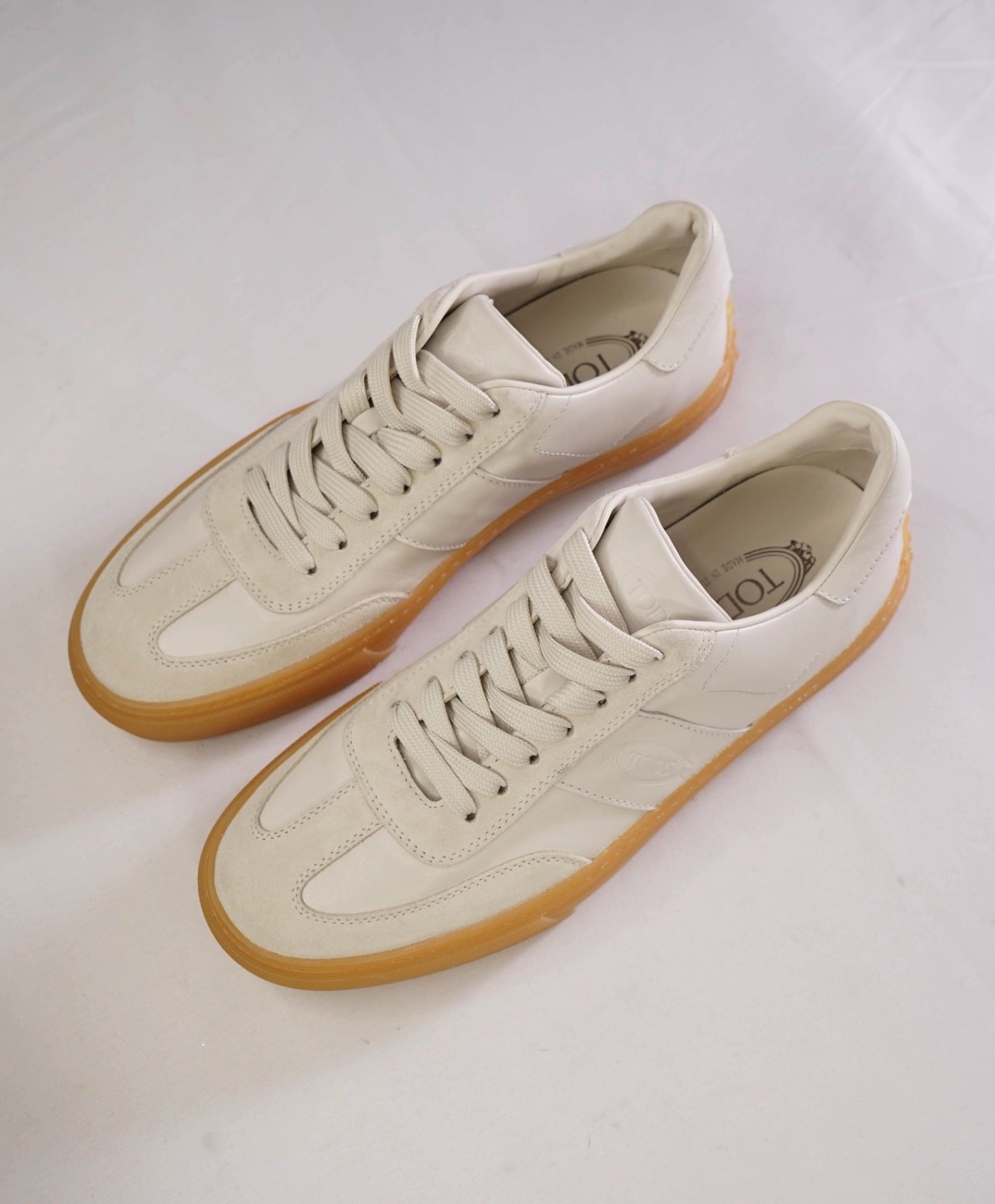 $700 Tod's Ivory Sneaker Leather Footwear US 10 (9UK)