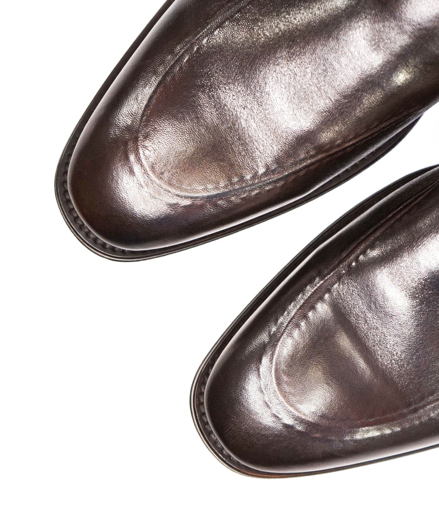 $598 John Varvatos "Madison" Brown Loafers Leather 11