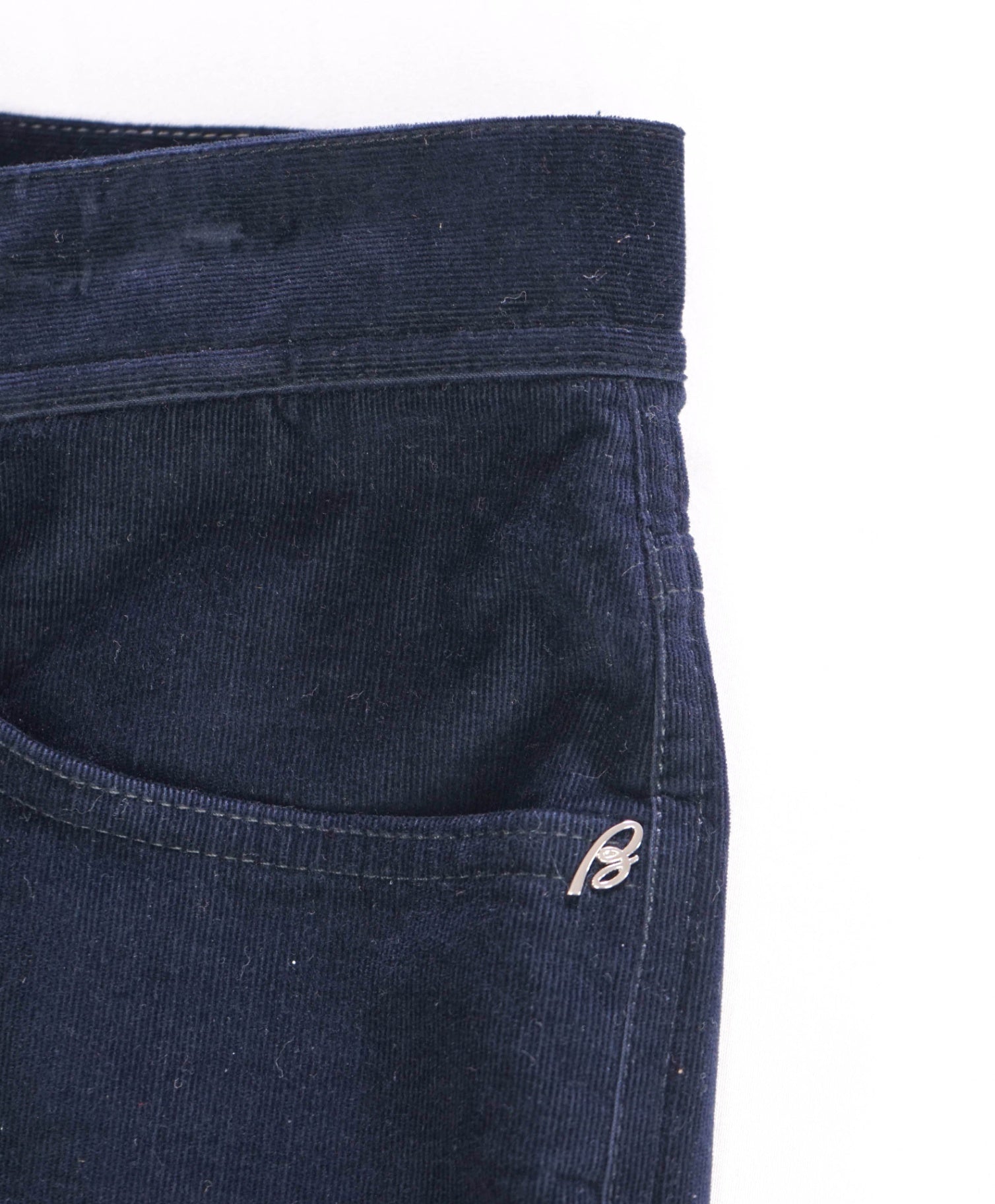 $700 BRIONI Slim-Fit Stretch-Cotton Corduroy Trousers 34W