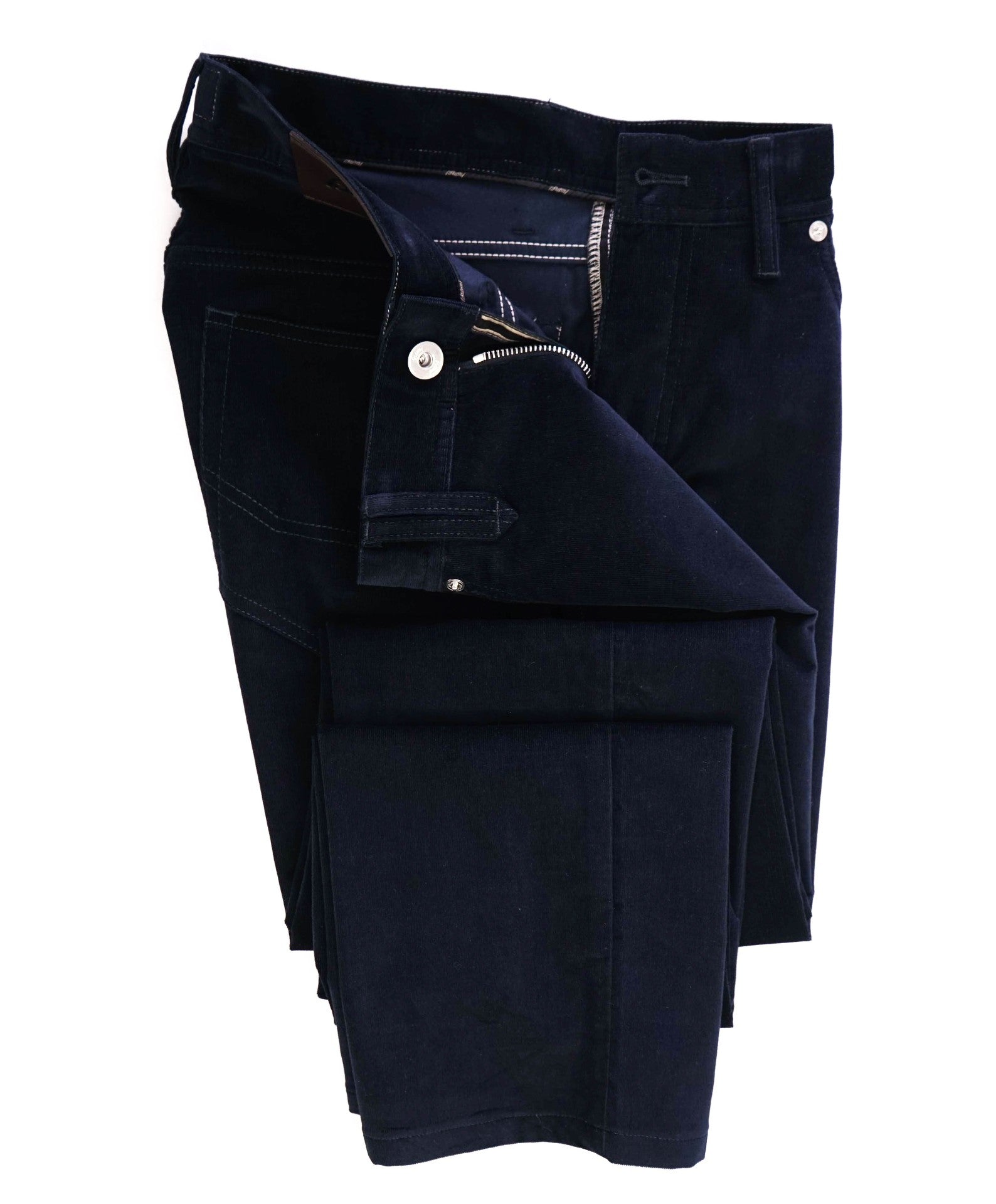 $700 BRIONI Slim-Fit Stretch-Cotton Corduroy Trousers 34W