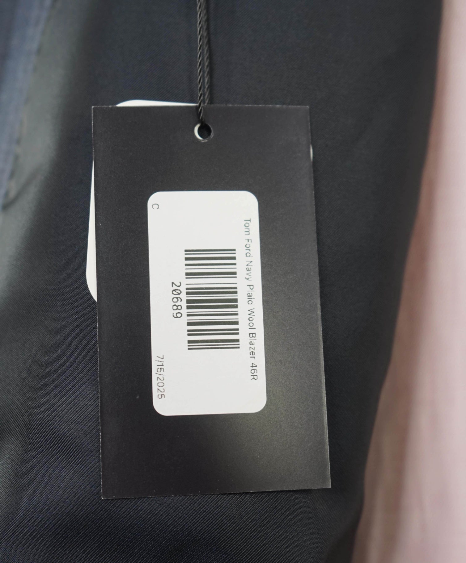 $4,080 TOM FORD "Shelton" Grand Check Dinner Jacket Blazer 46R