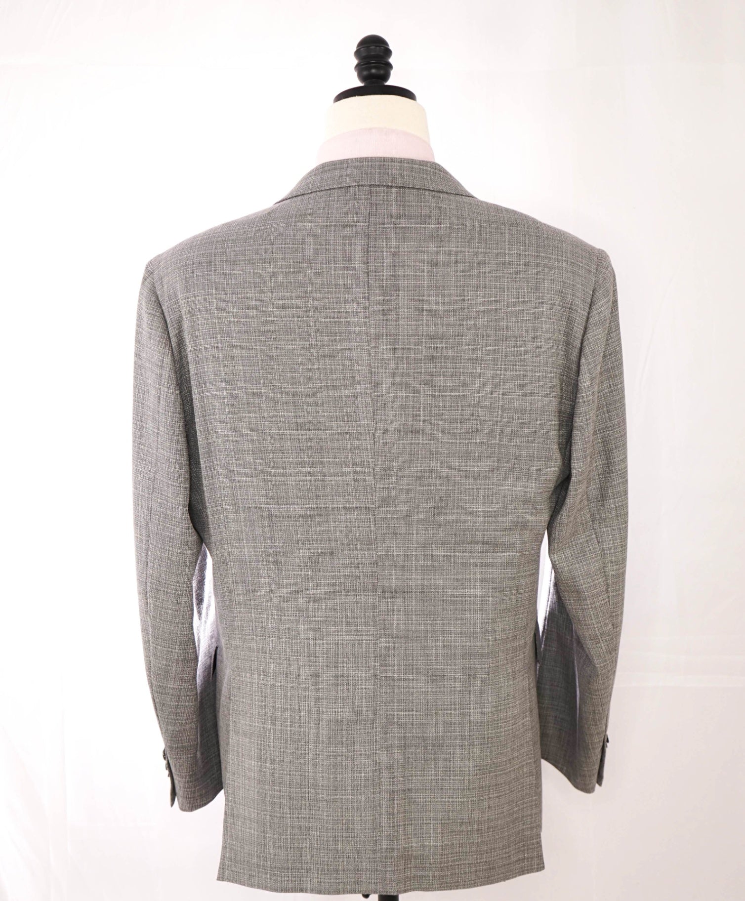 $3,295 Ermenegildo Zegna "TROFEO" Textured Grey Wool Blazer 46R