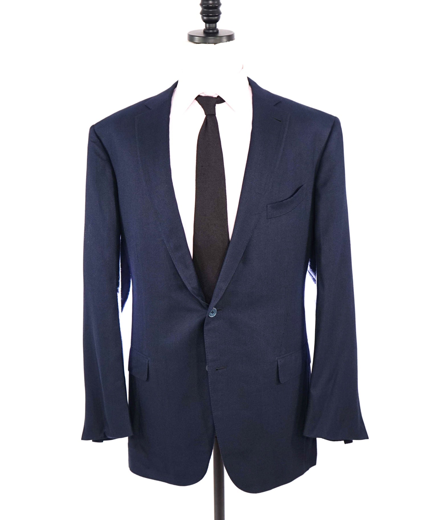 2,695 Ermenegildo Zegna Iconic PURE SILK Navy Blazer 48L