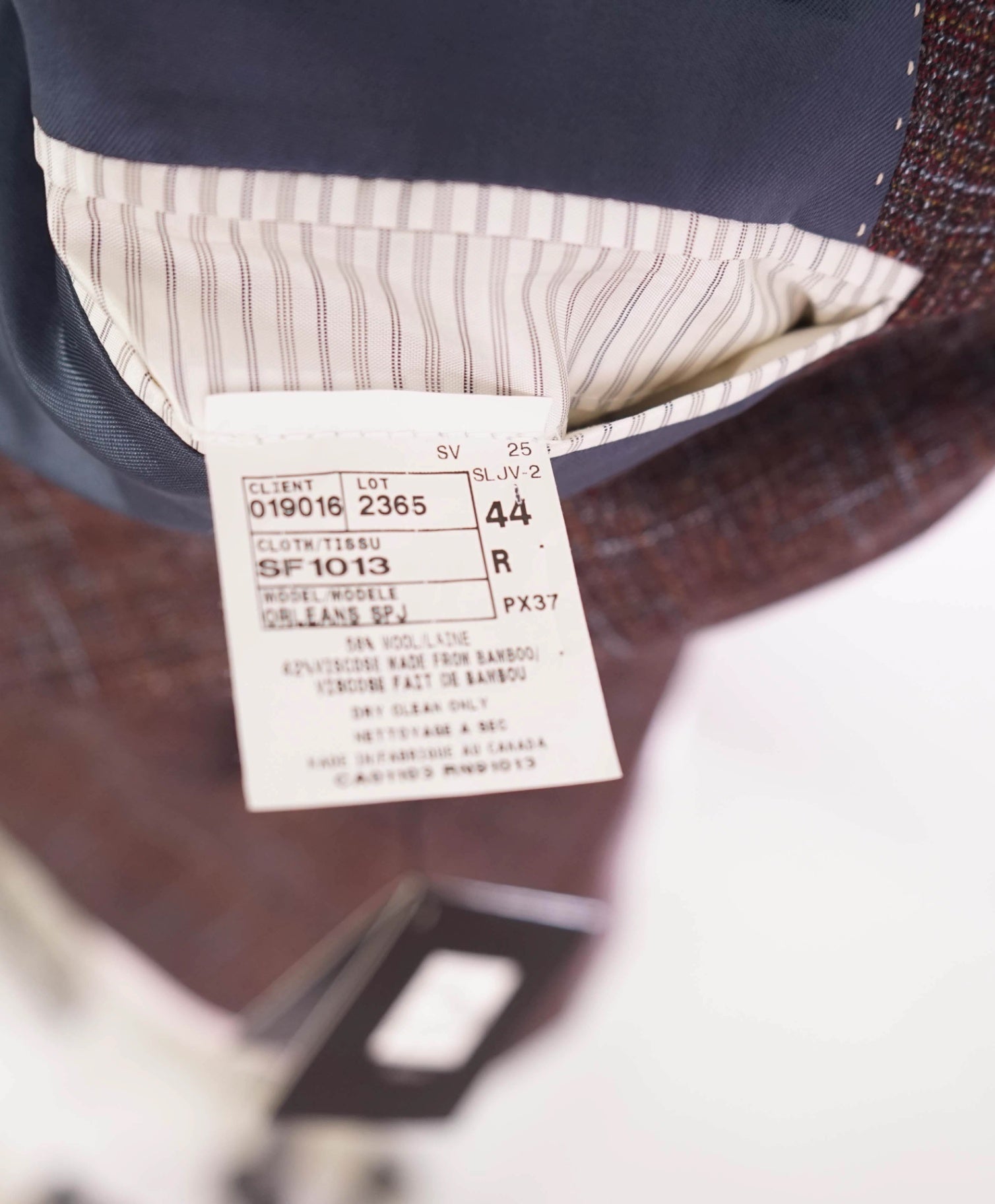 $995 Saks Fifth Avenue Brown/Blue/Red BAMBOO Blazer 44R