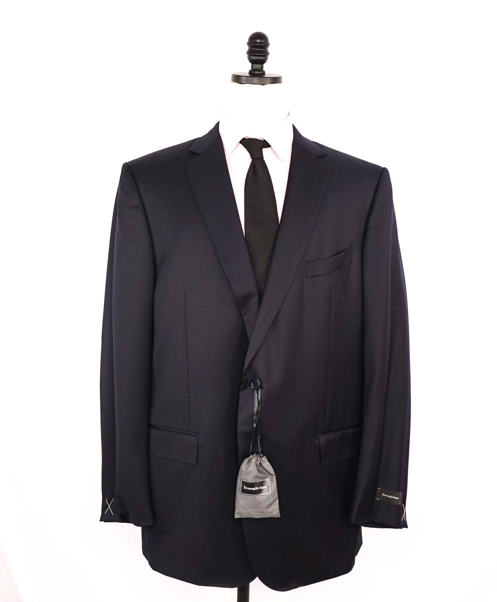 $3,250 ERMENEGILDO ZEGNA - "MICRONSPHERE" Navy Suit - 50R US