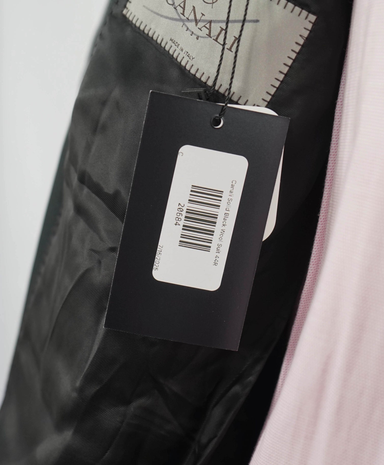 $2,195 CANALI - Black *CLOSET STAPLE* Notch Lapel Tuxedo Suit - 44R