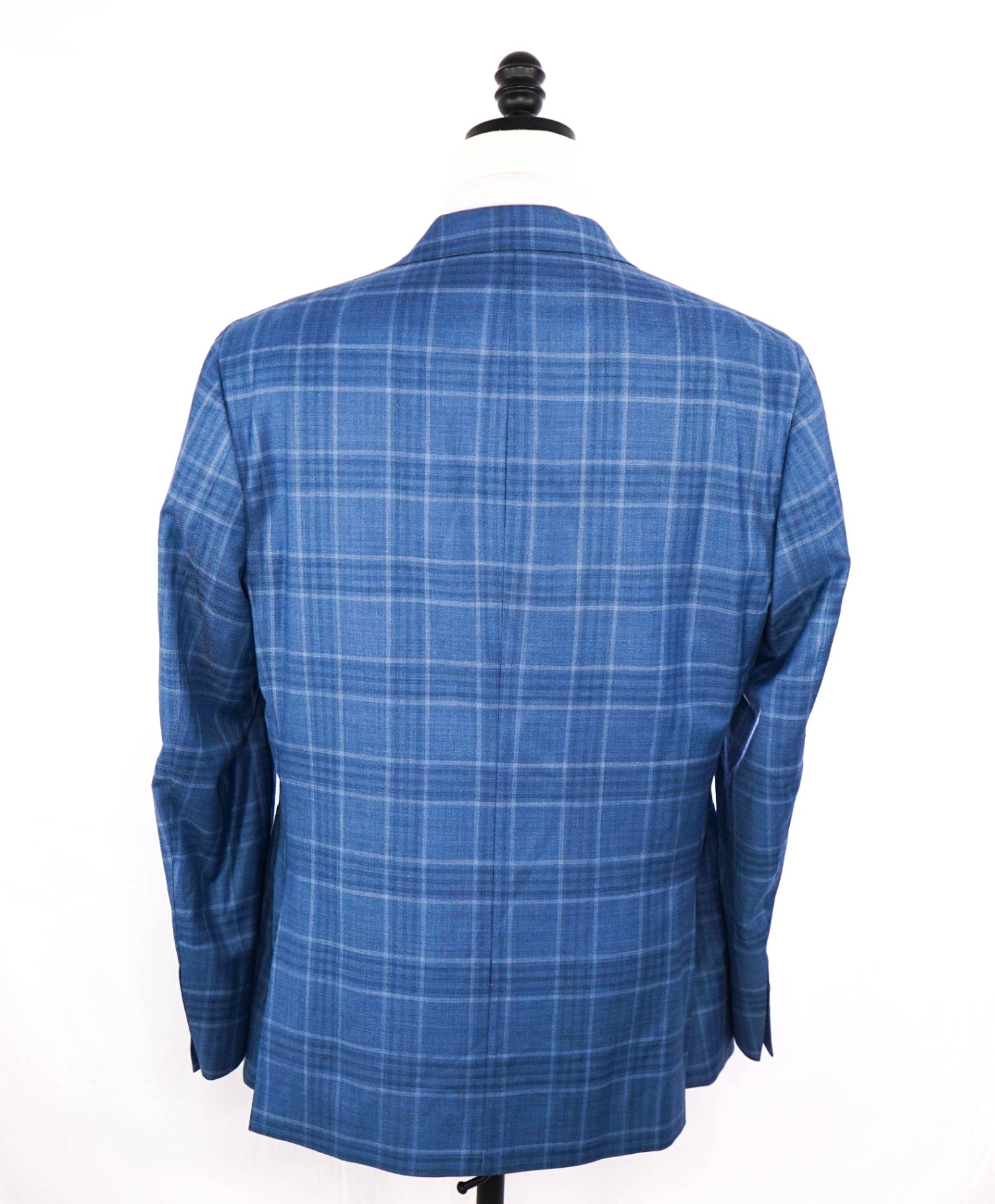 $995 ZEGNA For Saks Fifth Light Blue Wool/Silk Patch Pocket Blazer 44R