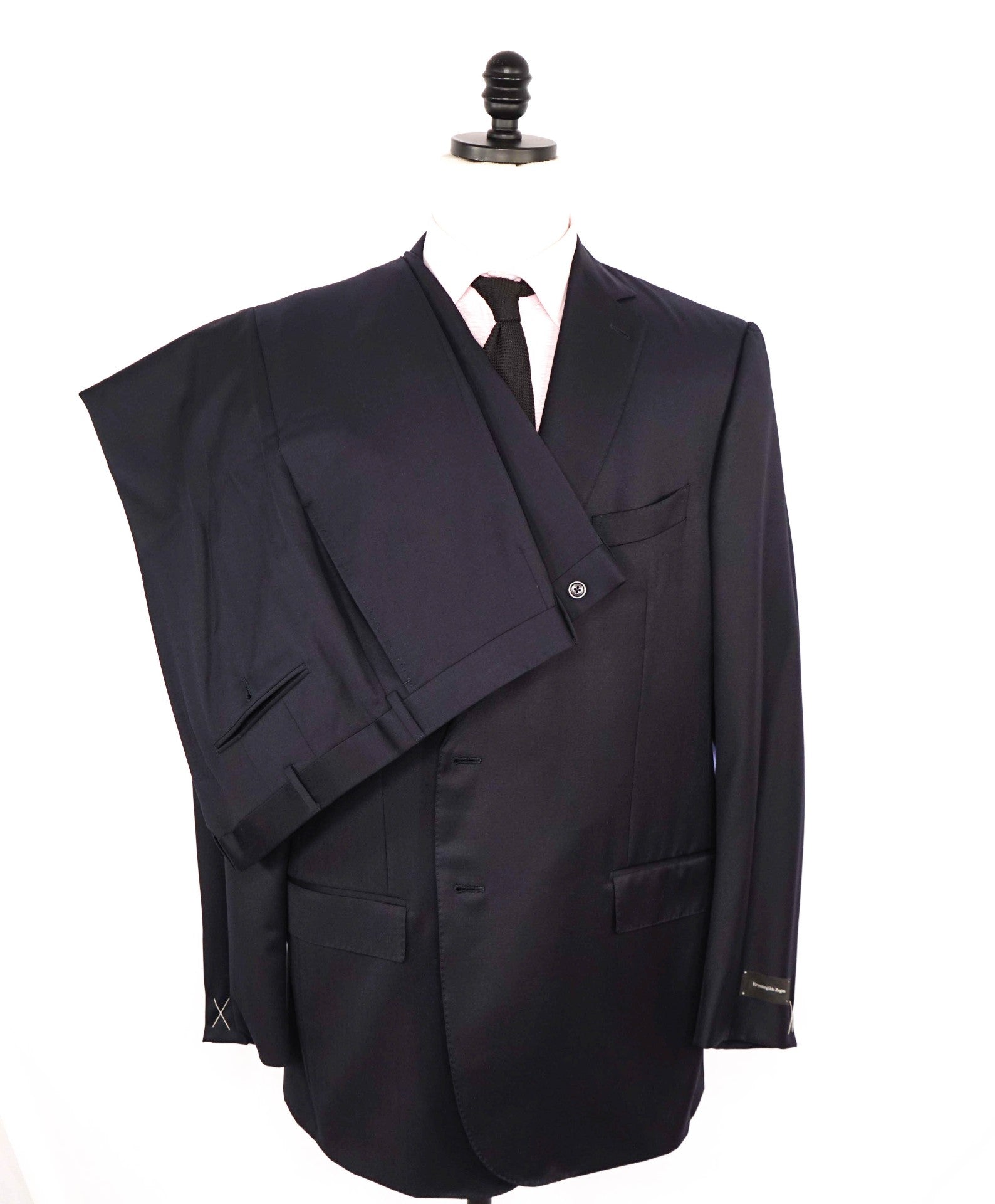$3,250 ERMENEGILDO ZEGNA - "MICRONSPHERE" Navy Suit - 50R US