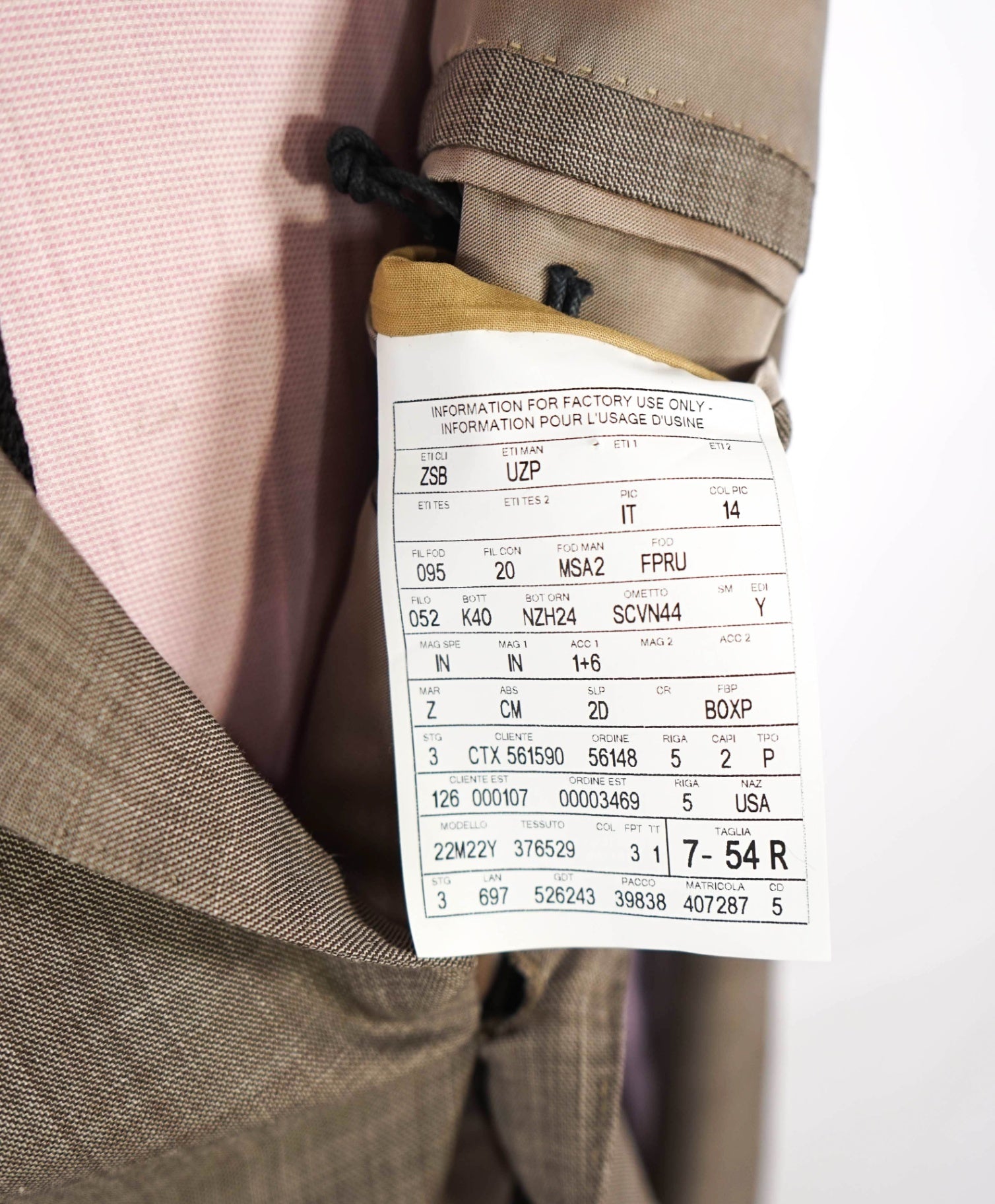 $4,950 ZEGNA "TROFEO SUMMER" Beige Wool/Linen/Silk Suit 44R