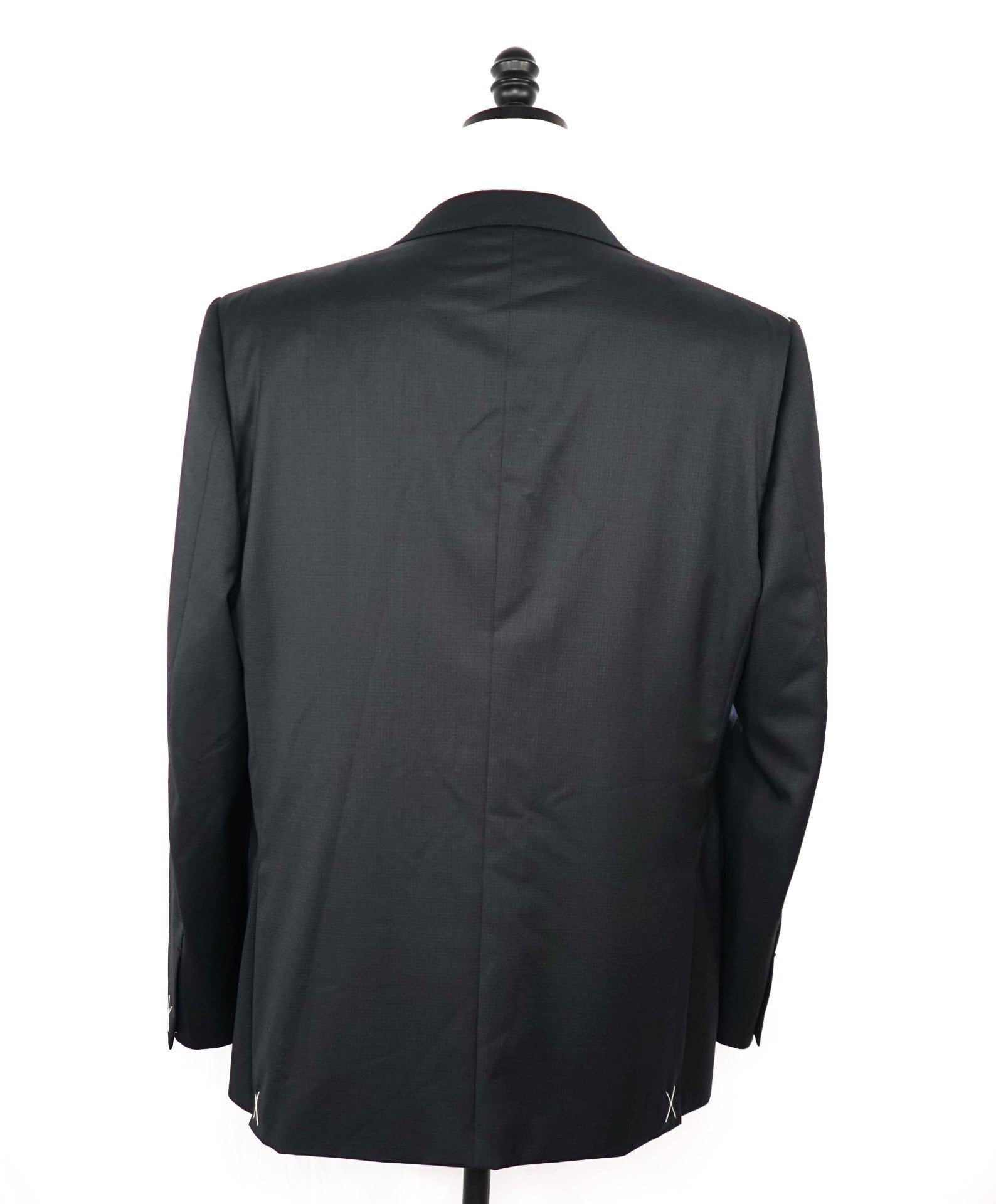 $4,950 ERMENEGILDO ZEGNA "Multiseason" Black Micro Wool Suit 46R