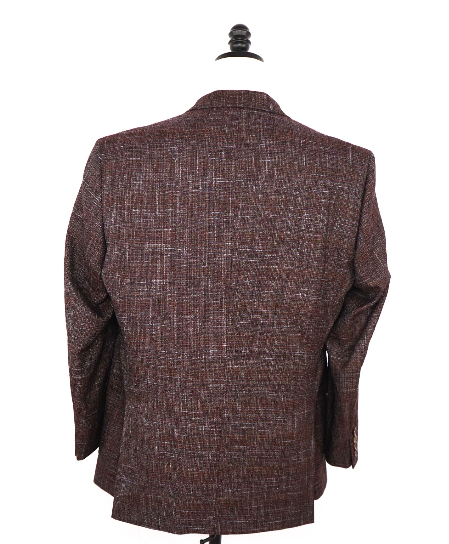 $995 Saks Fifth Avenue Brown/Blue/Red BAMBOO Blazer 44R