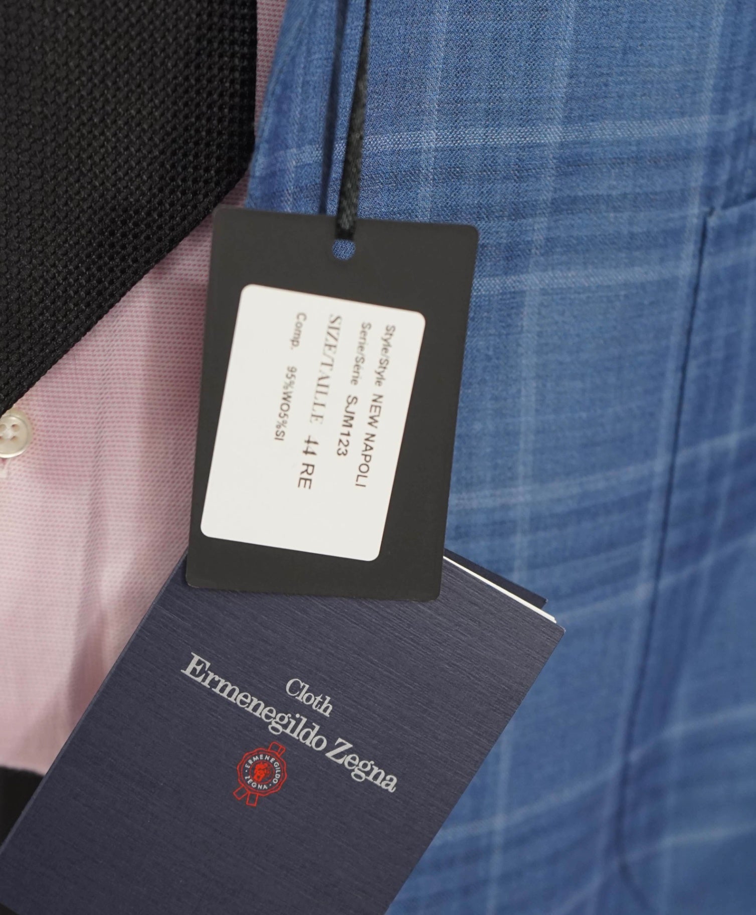 $995 ZEGNA For Saks Fifth Light Blue Wool/Silk Patch Pocket Blazer 44R