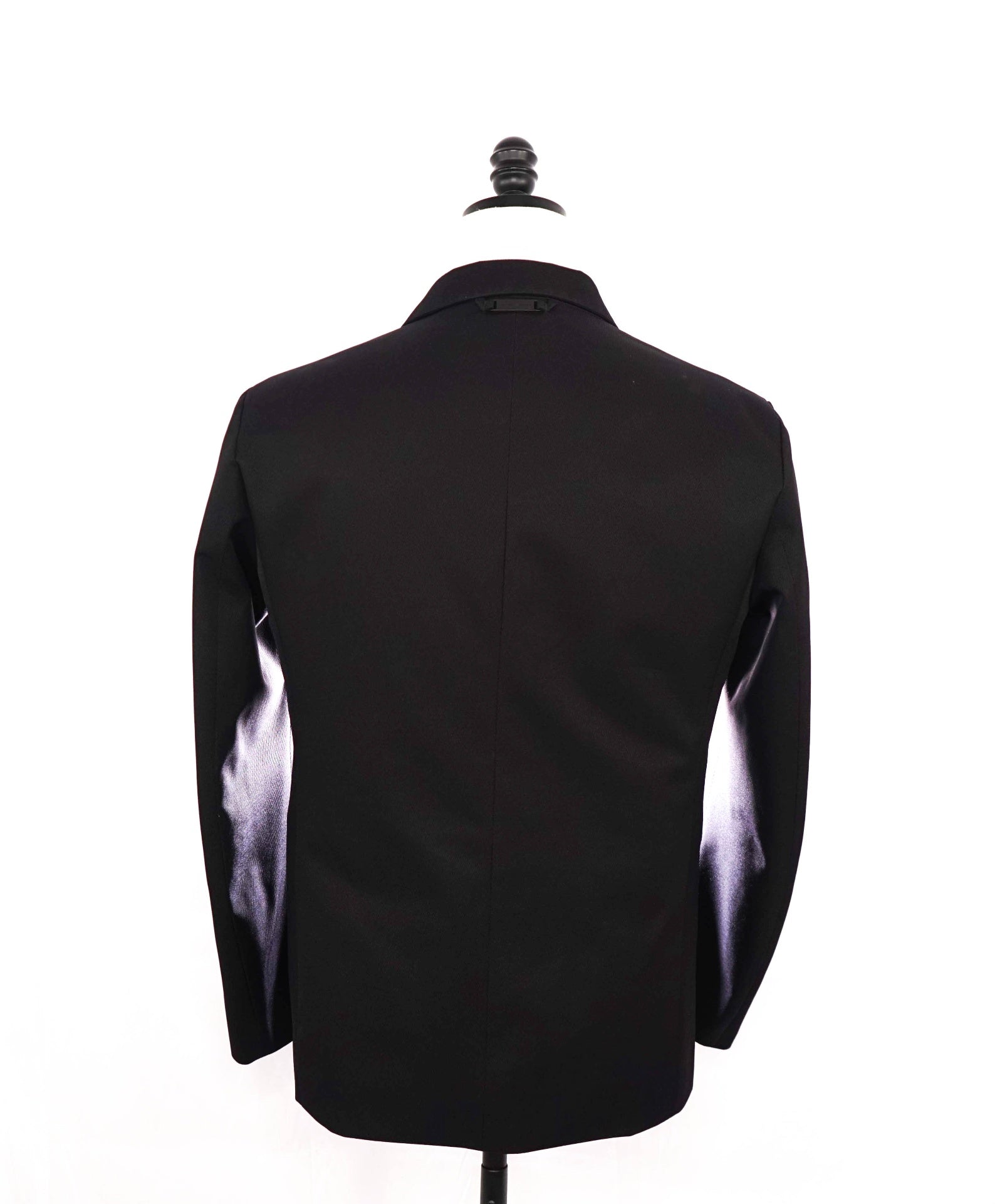Emporio Armani Solid Black Water Repellent Coat Blazer Jacket 38R