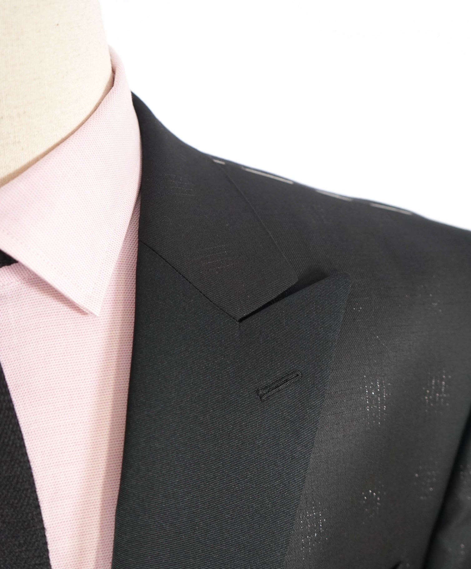SAKS FIFTH AVENUE - Black Tonal Tuxedo Dinner Jacket Blazer 46R