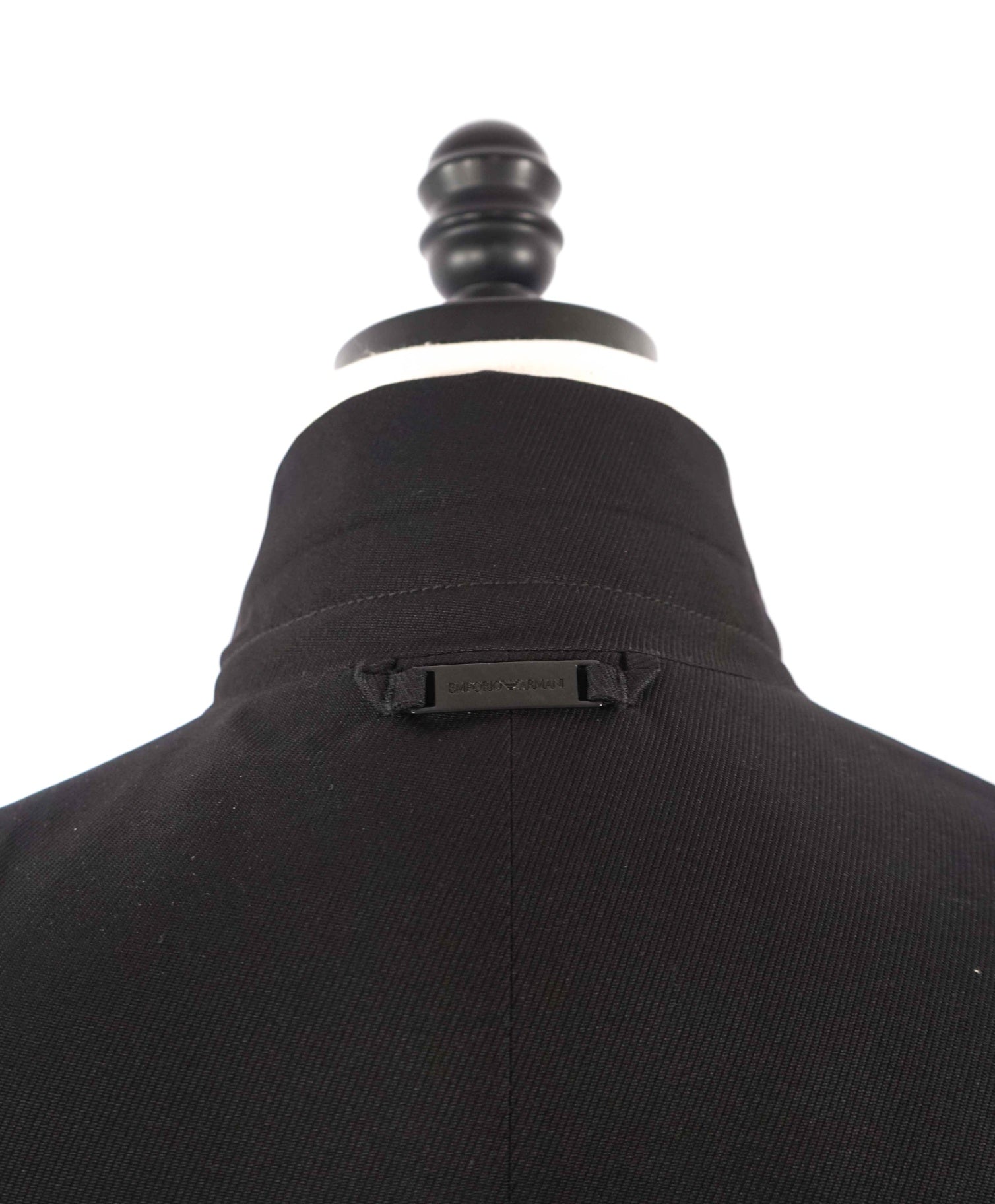 Emporio Armani Solid Black Water Repellent Coat Blazer Jacket 38R