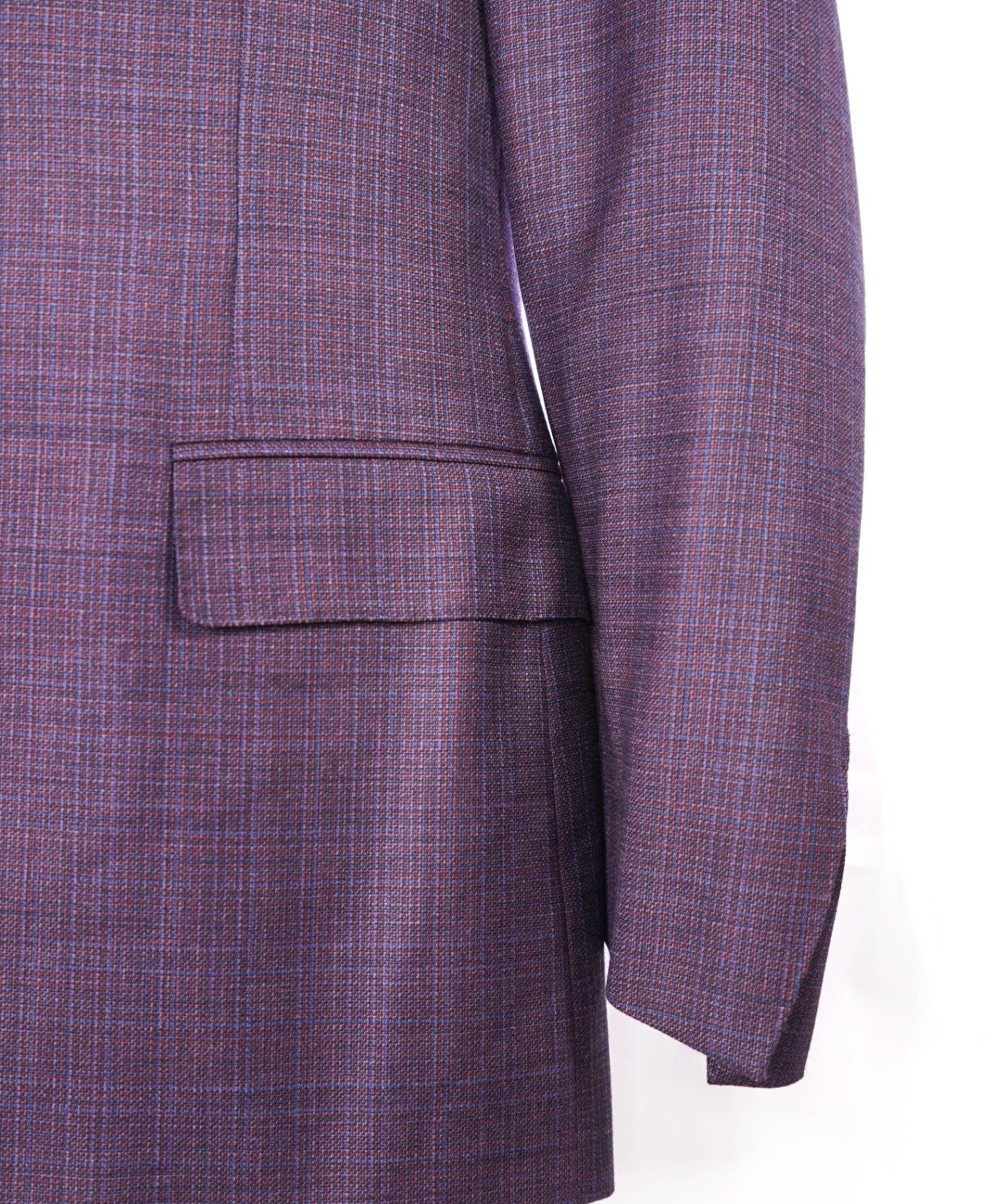 $1,895 CANALI Purple Wool 2-Button Blazer 44S