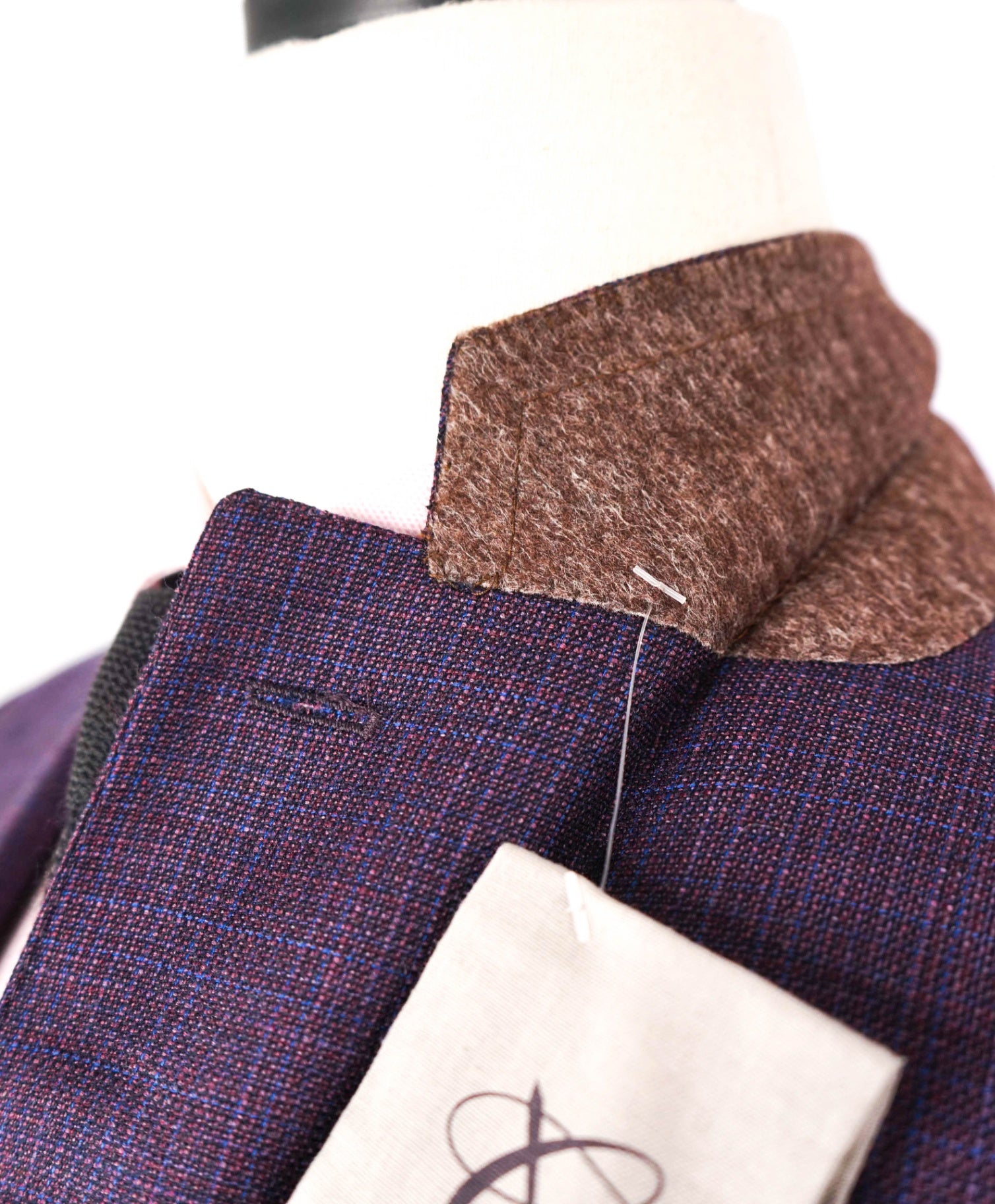 $1,895 CANALI Purple Wool 2-Button Blazer 44S