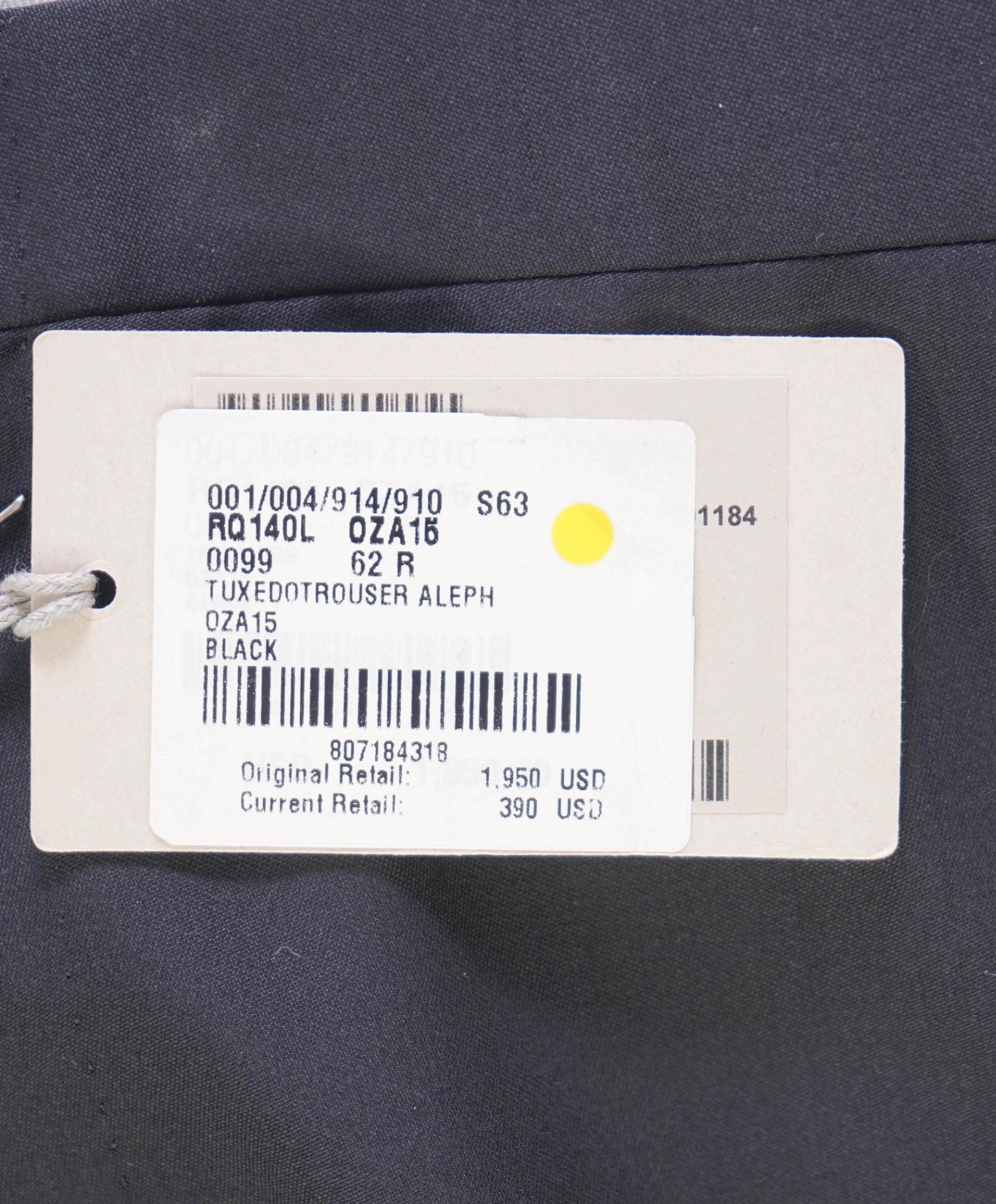 $1,295 Brioni Solid Black Wool Tuxedo Dinner Dress Pants 44W