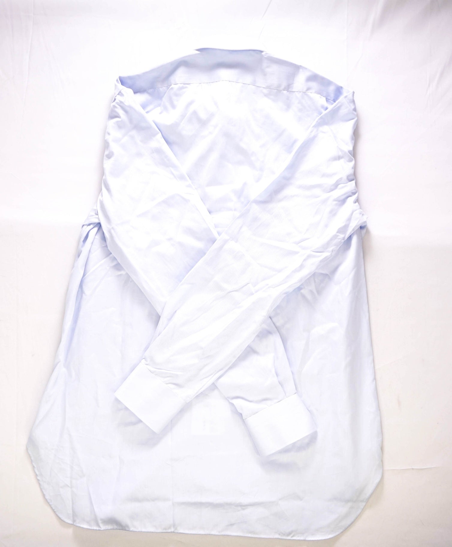 $775 KITON Light Blue MOP Button Cotton Dress Shirt 17 US (43 Kiton)